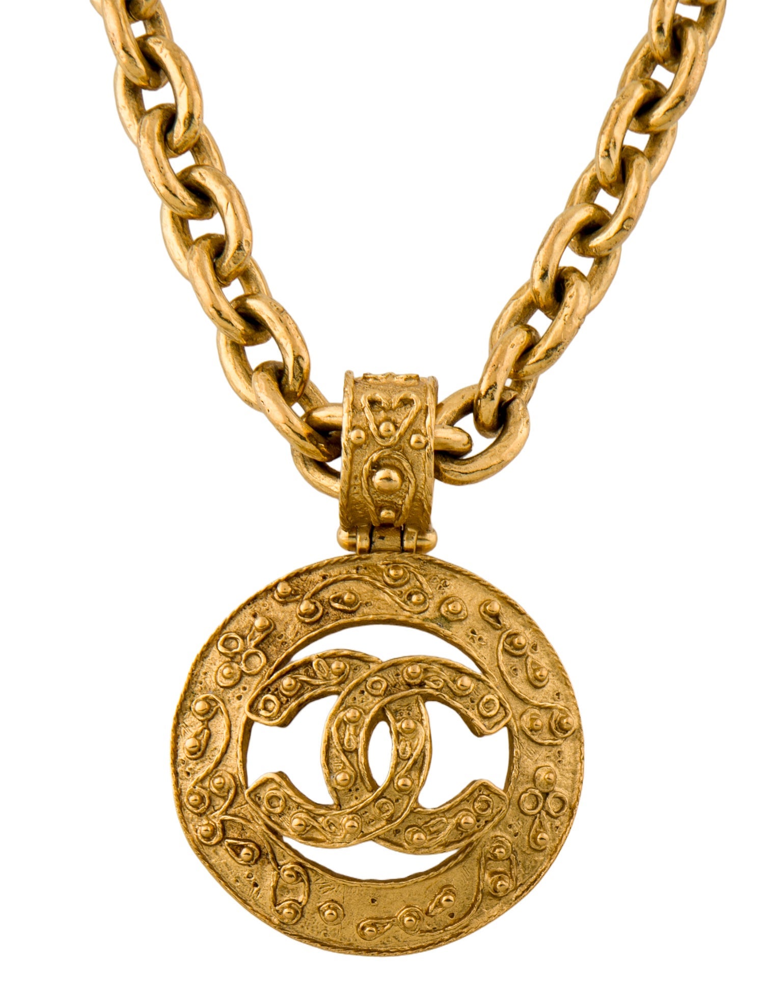 Chanel Vintage CC Pendant Necklace