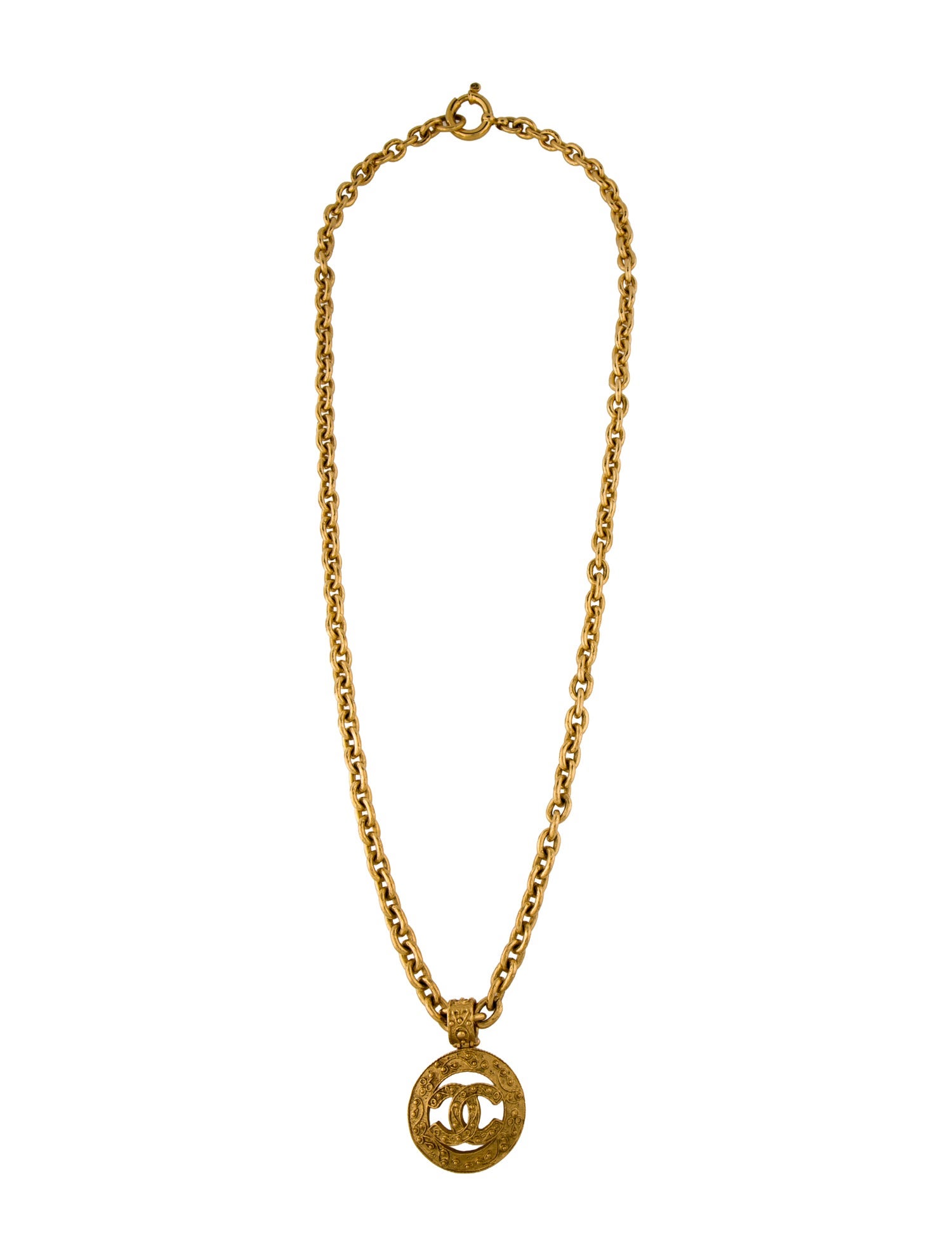 Chanel Vintage CC Pendant Necklace