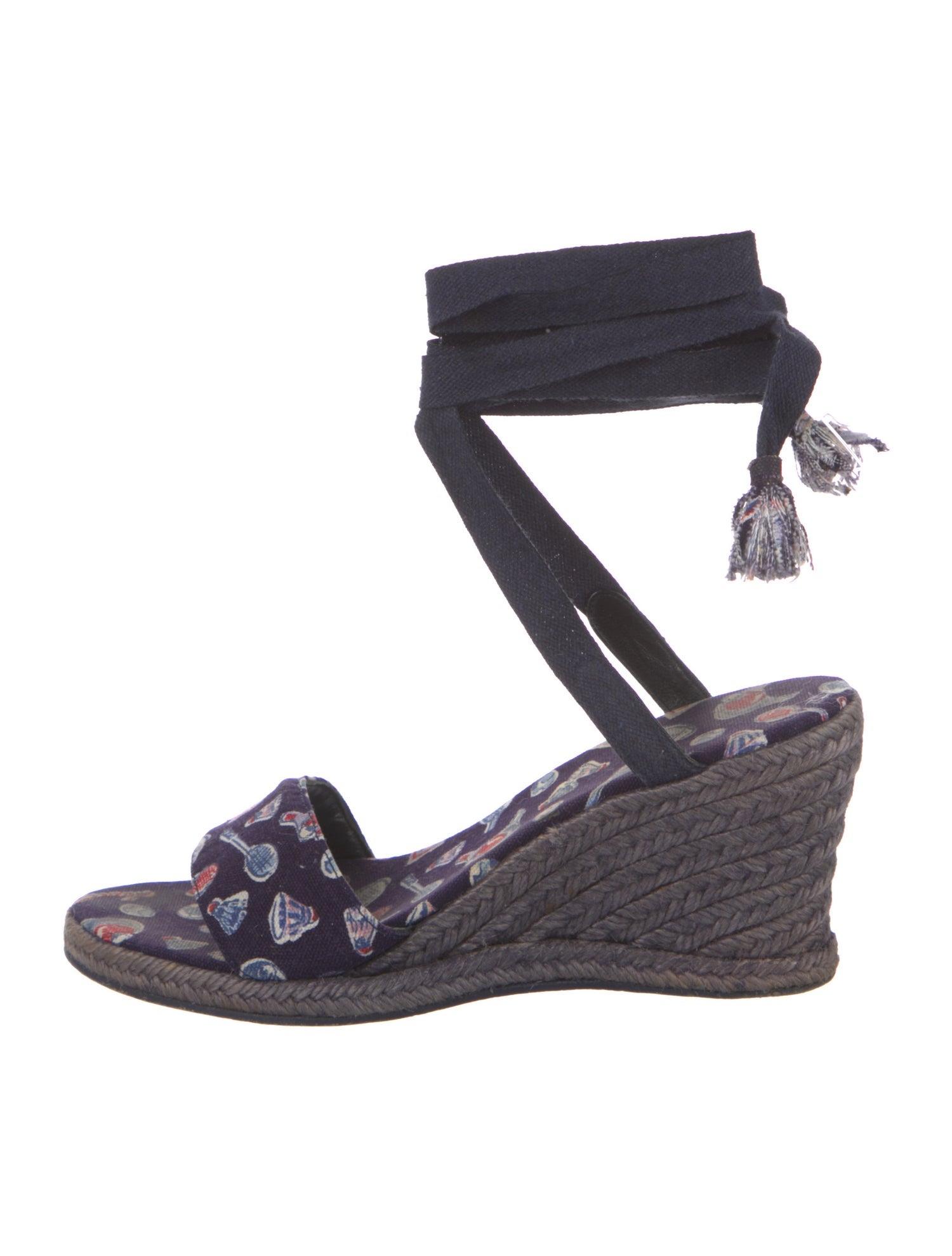 Chanel Interlocking CC Logo Canvas Espadrilles