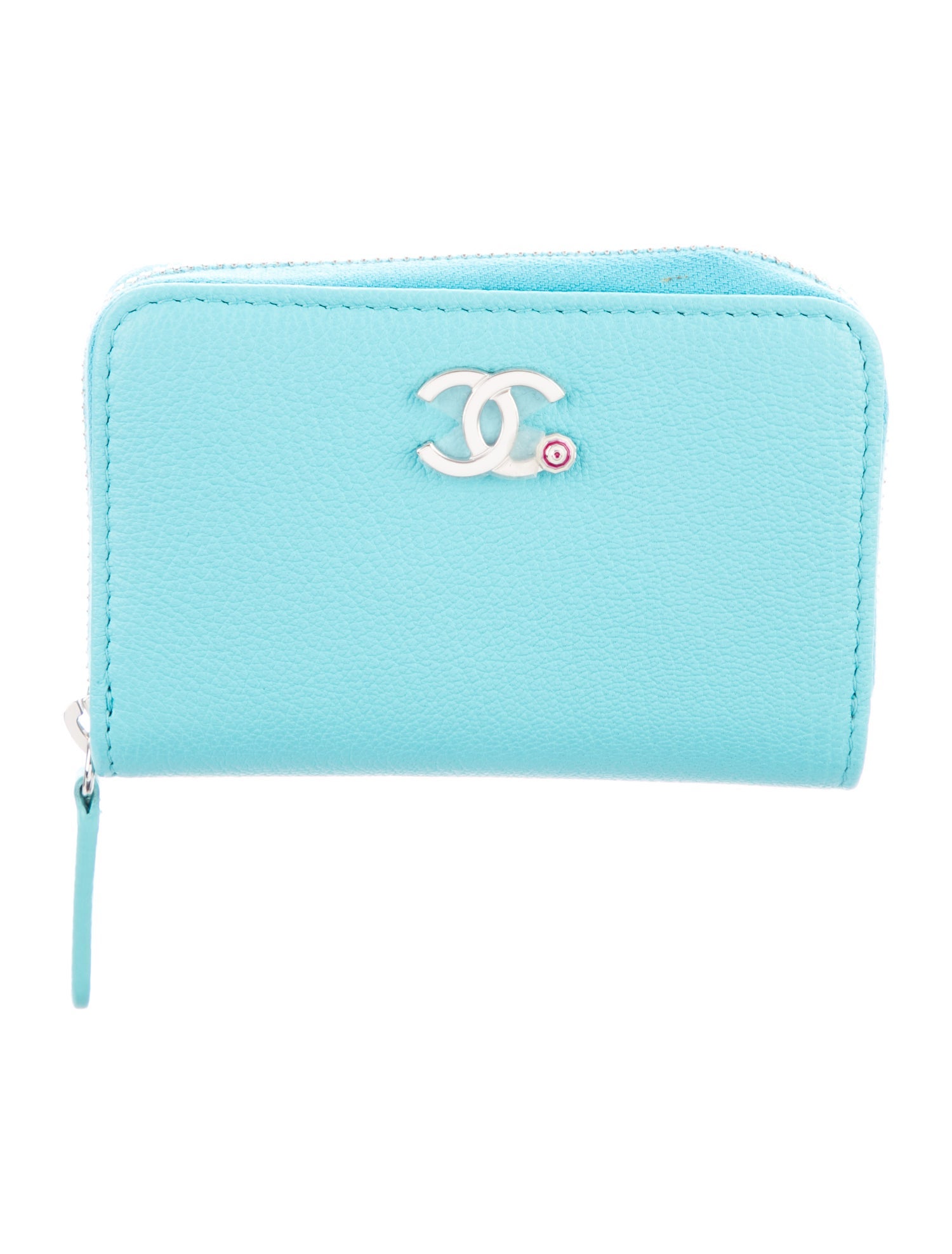 Chanel 2019 Interlocking CC Logo Compact Wallet w/ Tags