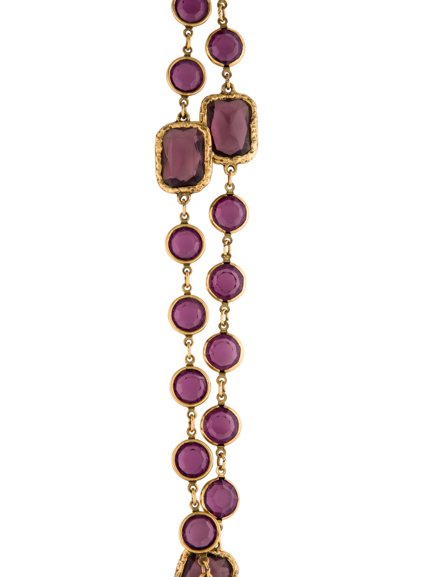 Chanel Vintage Chicklet Station Necklace