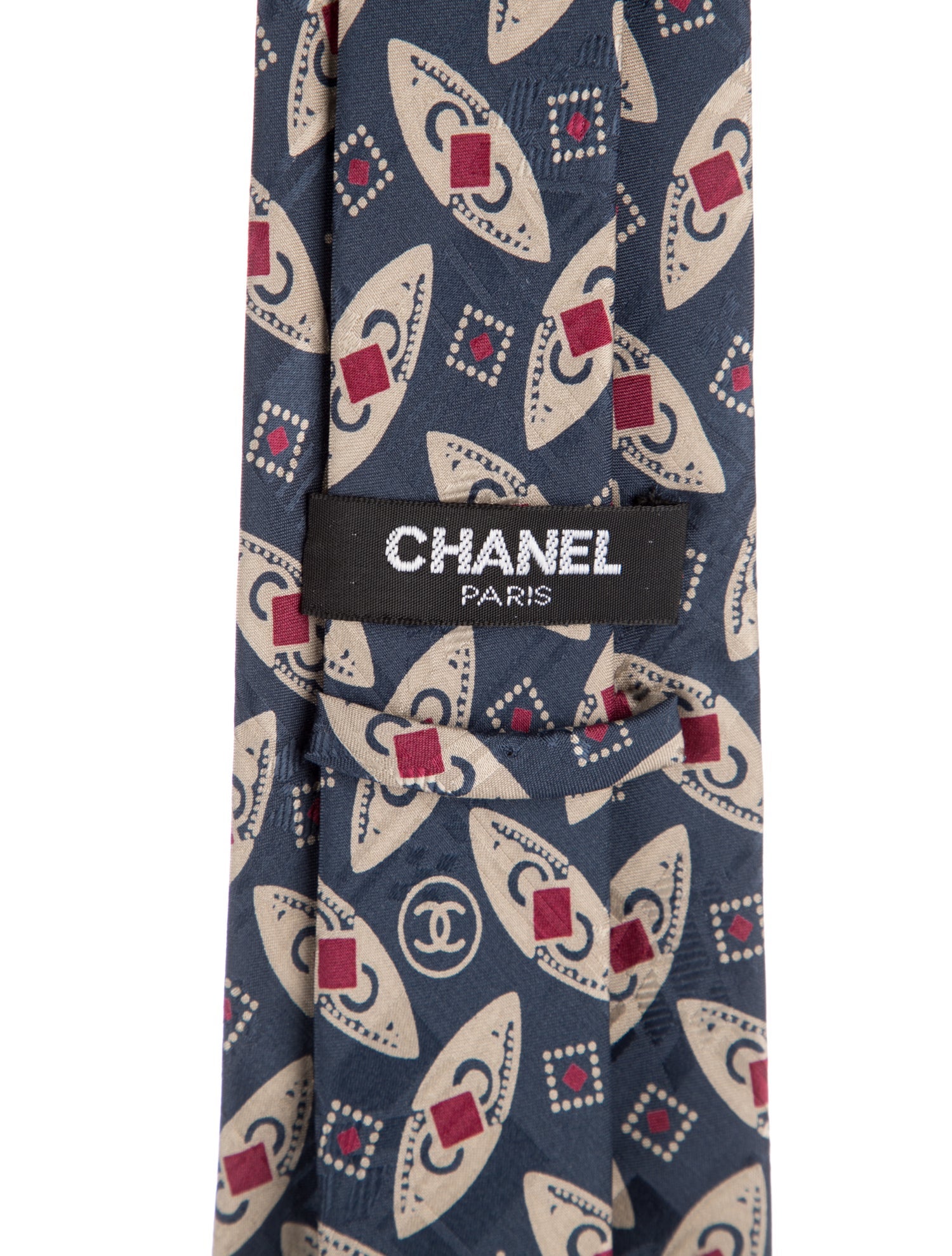 Chanel Silk Printed Tie