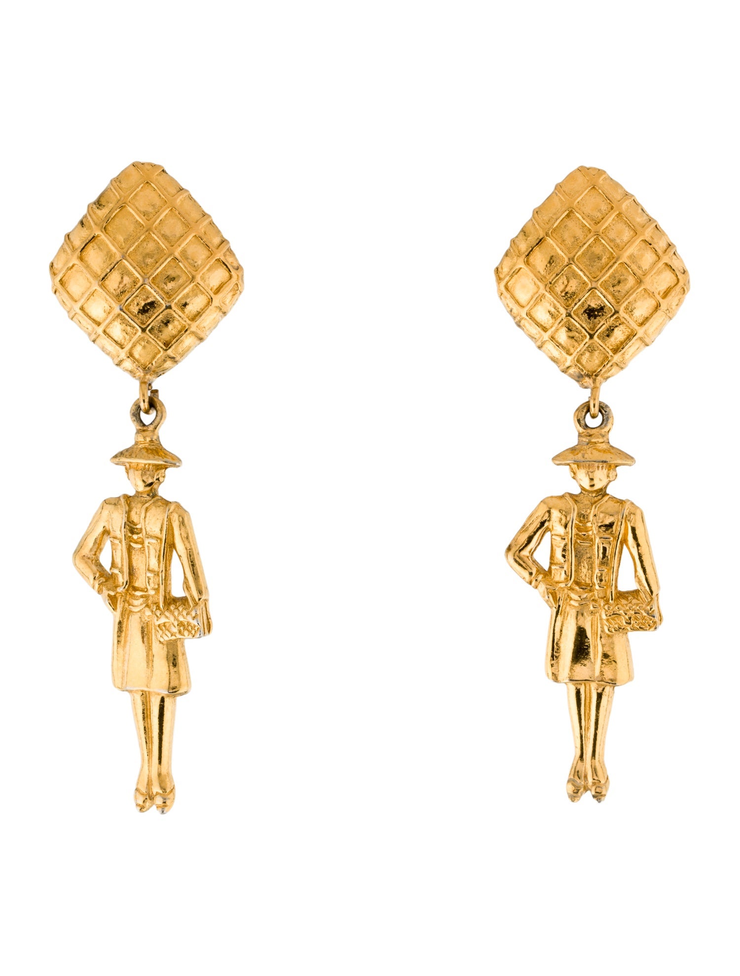 Chanel Vintage Mademoiselle Clip-On Earrings