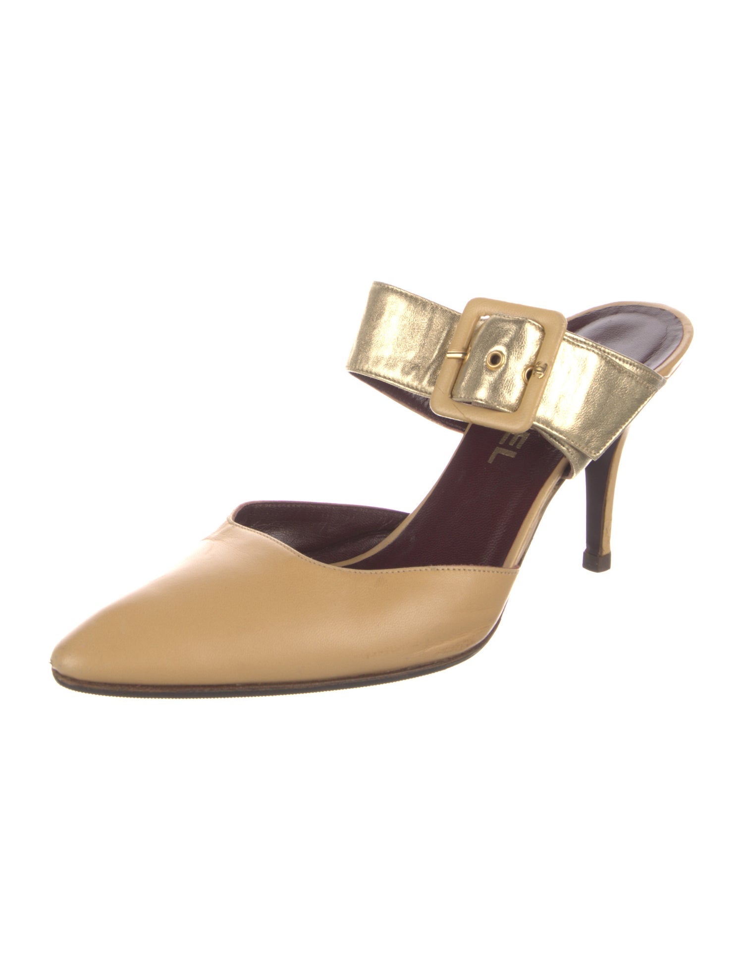 Chanel Vintage Interlocking CC Logo Mules