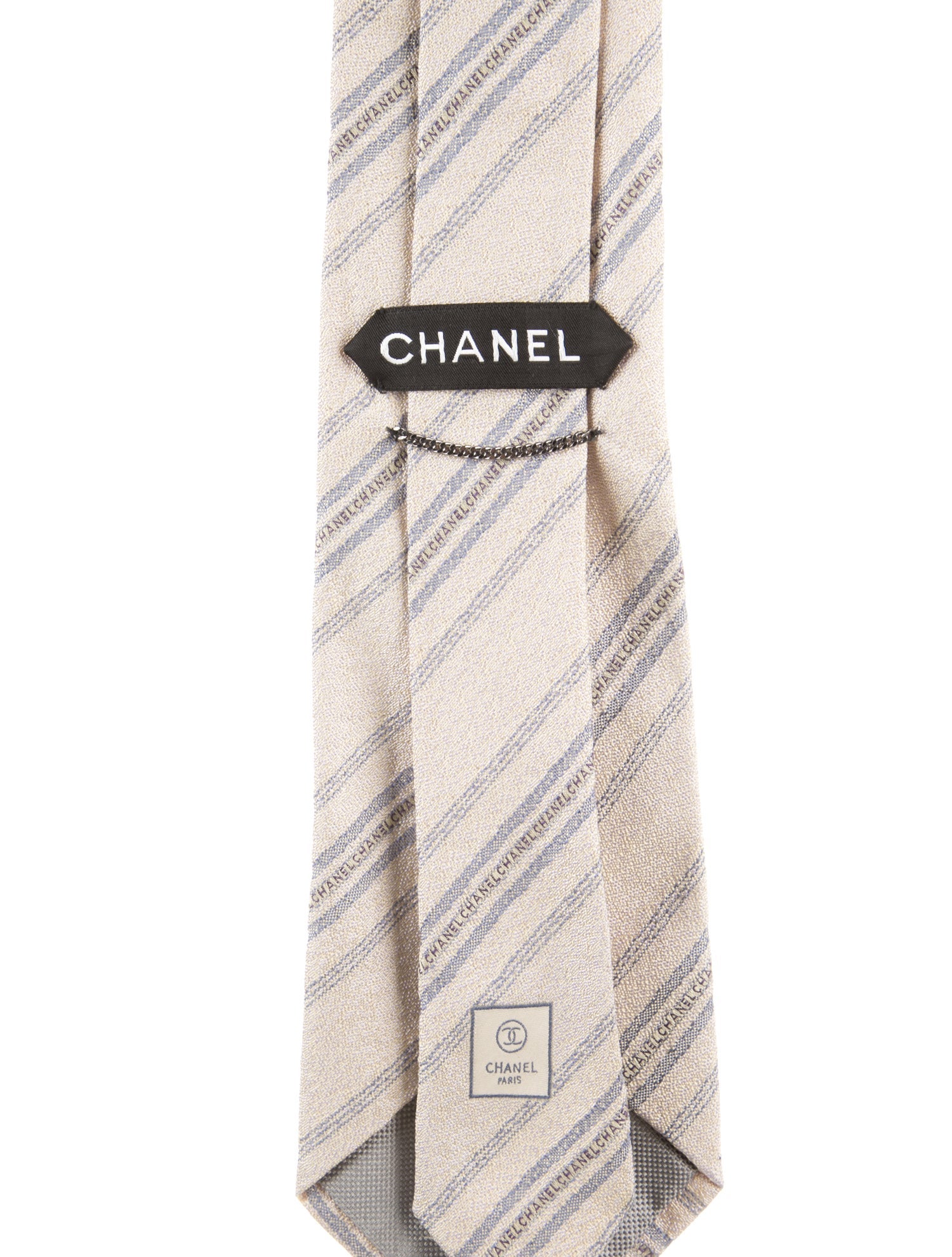 Chanel Silk Printed Tie
