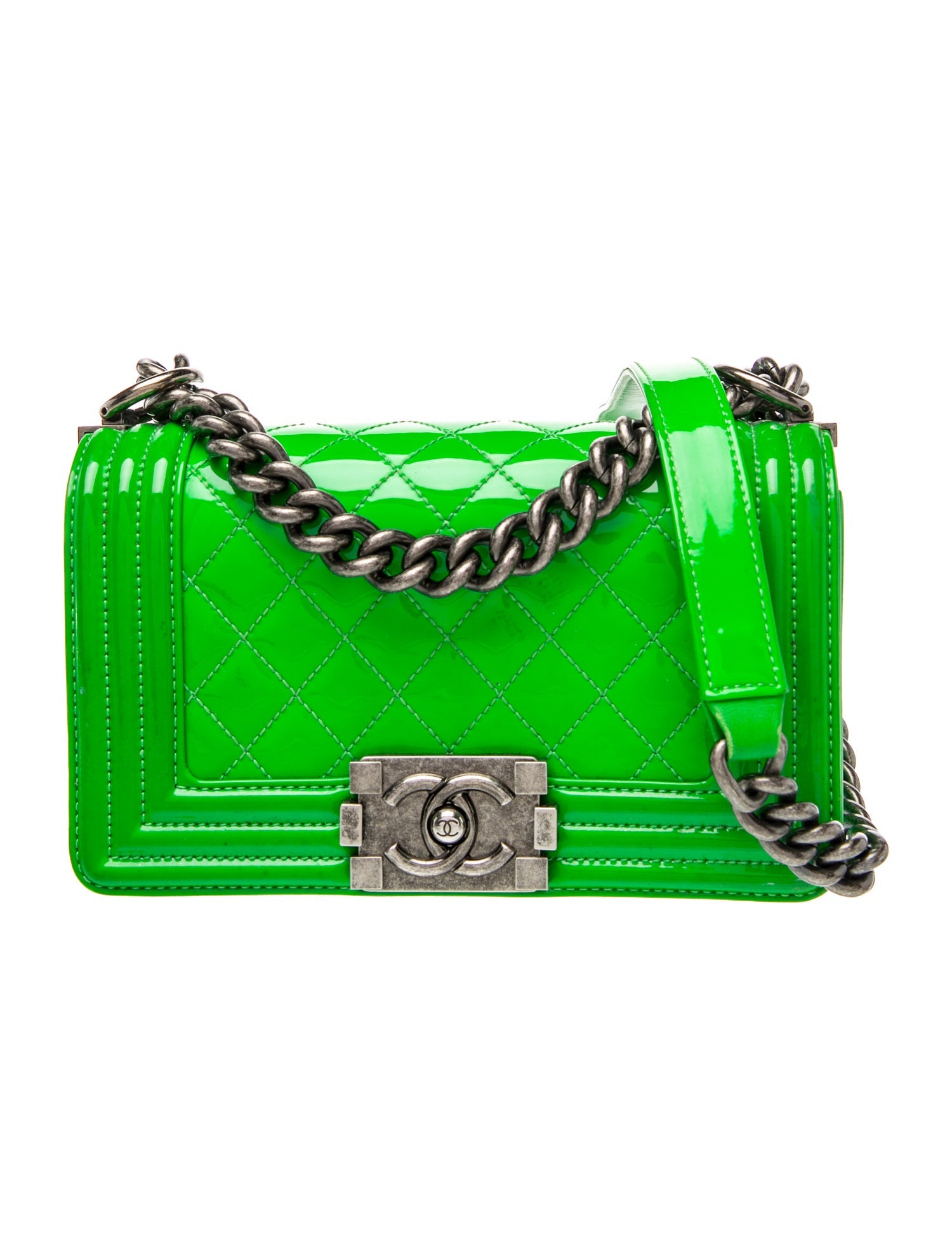 Chanel Small Patent Boy Bag