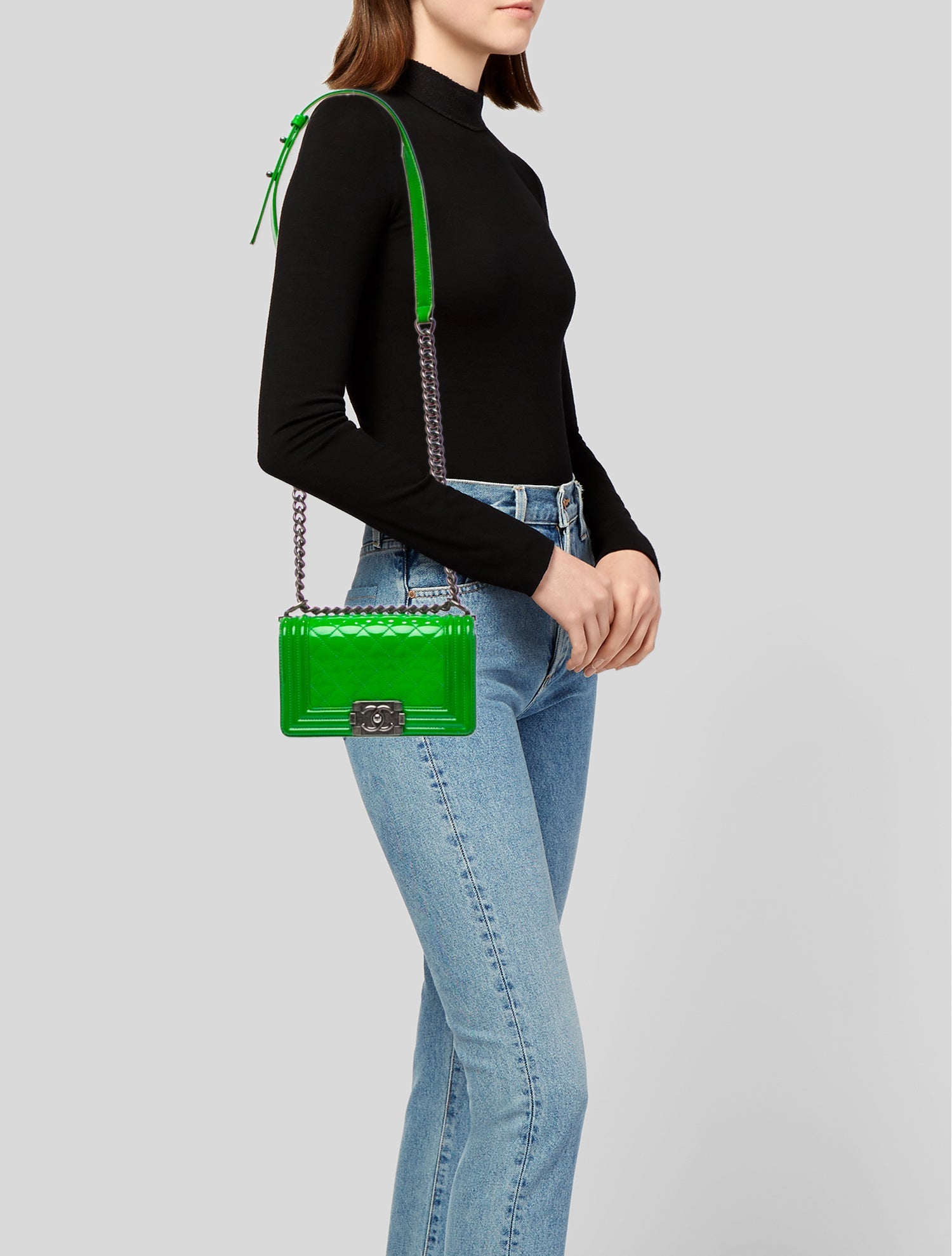 Chanel Small Patent Boy Bag