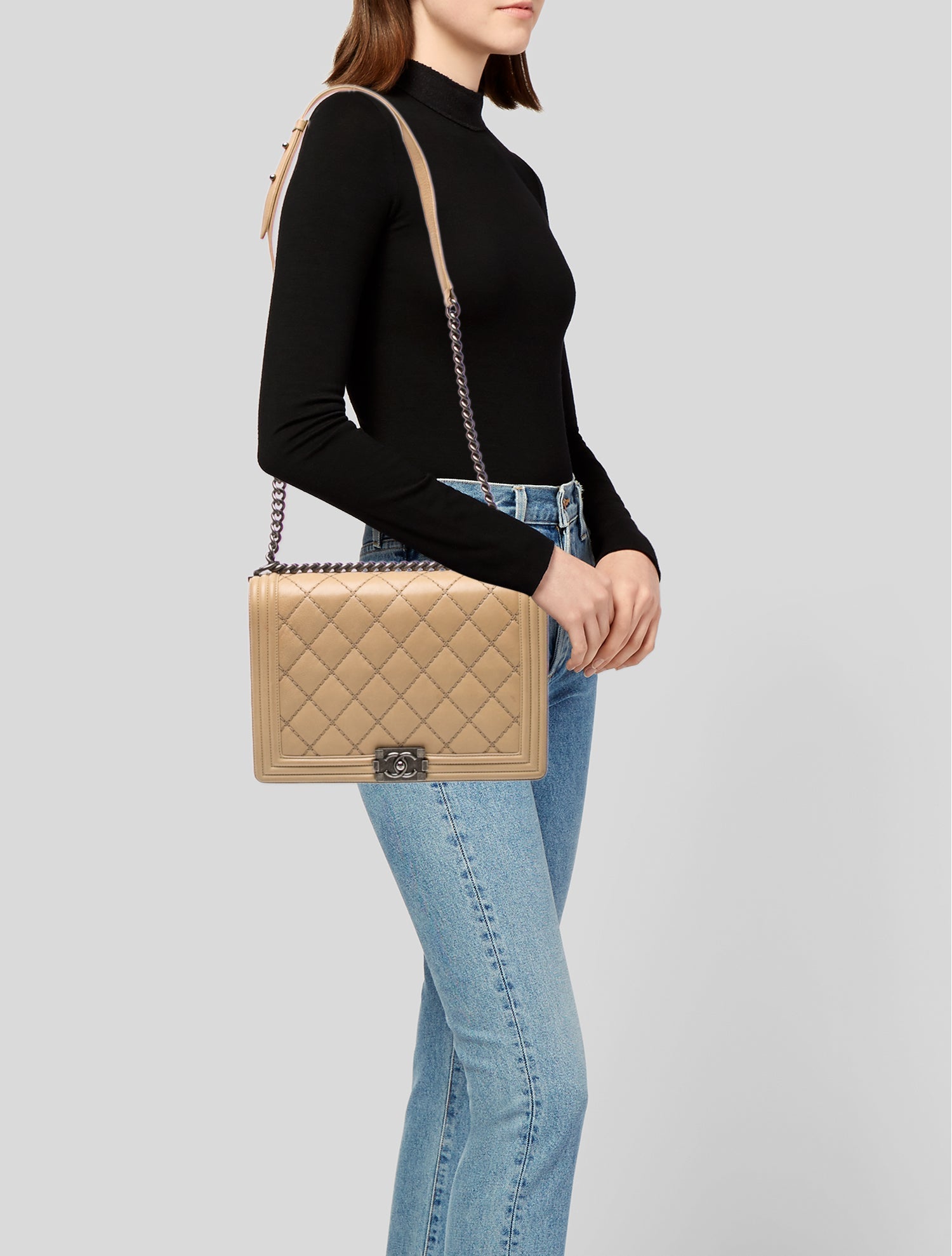 Chanel Large Stitch It Boy Bag