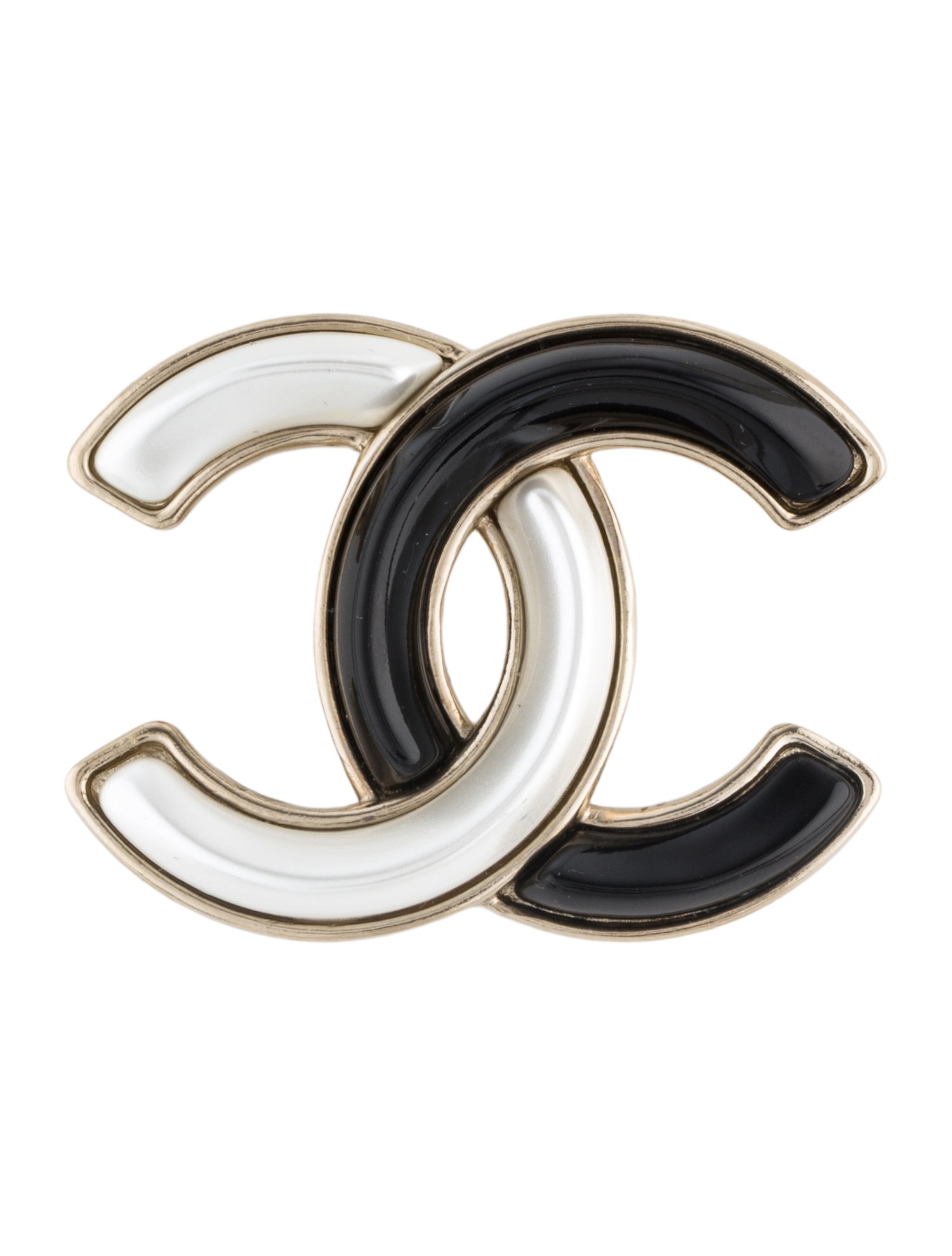 Chanel 2023 Faux Pearl & Resin CC Brooch