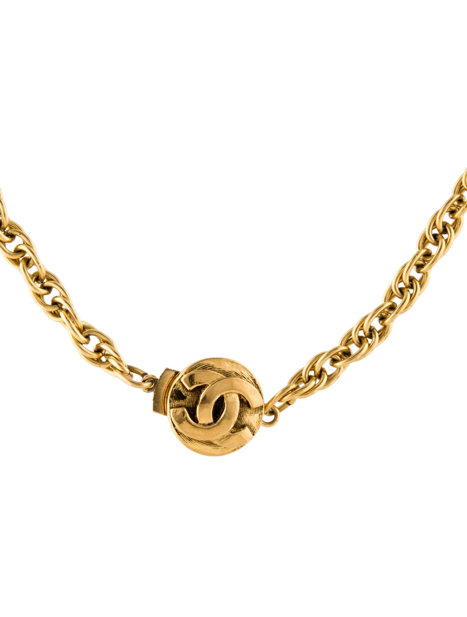 Chanel Vintage CC Long Chain Necklace