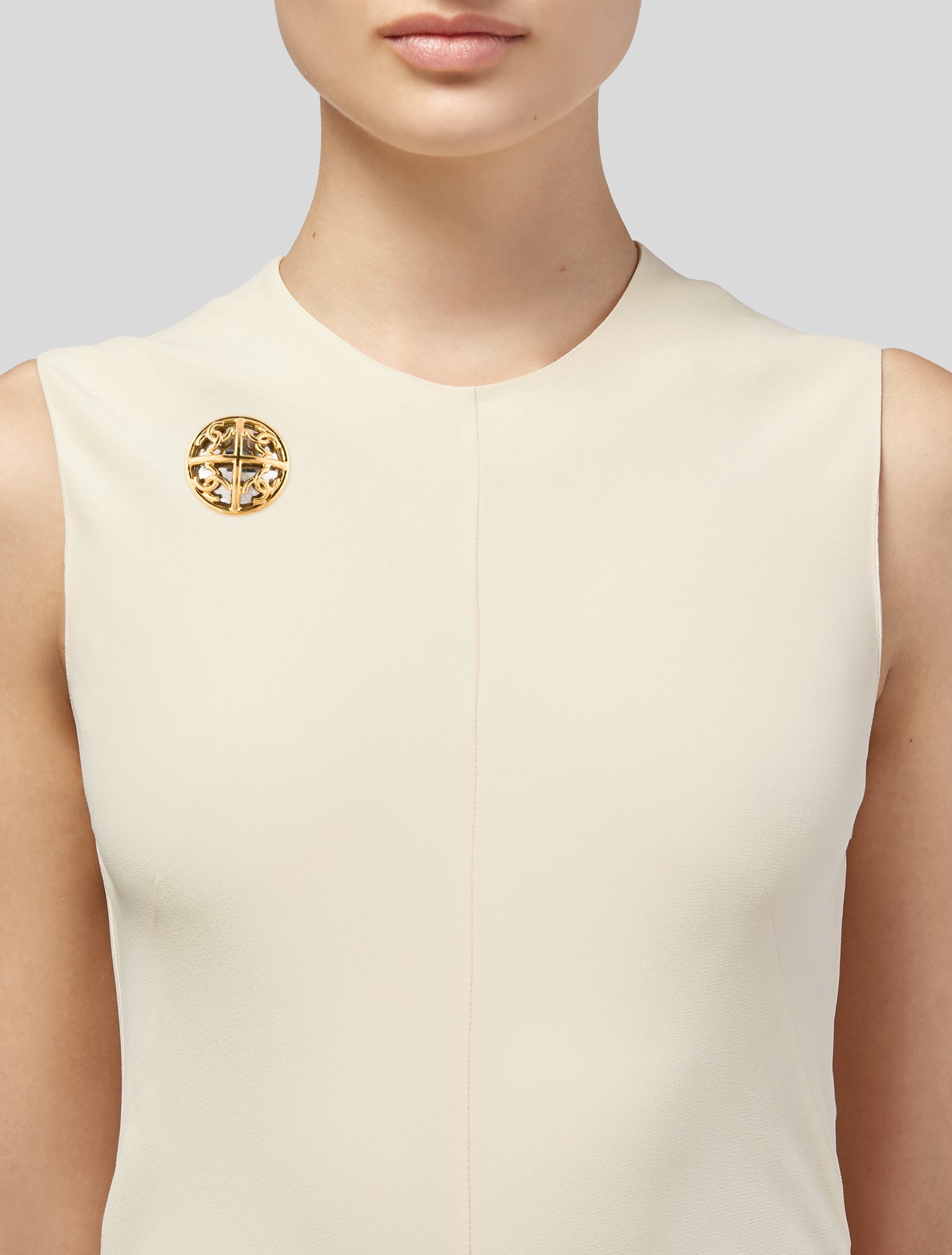 Chanel Vintage Mirror CC Brooch