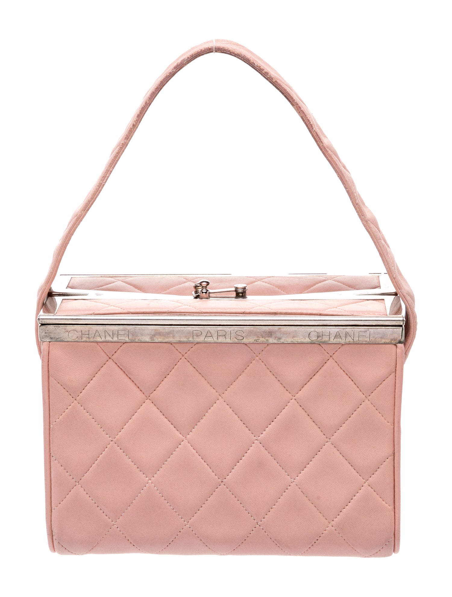 Chanel Quilted Vanity Box Handle Bag