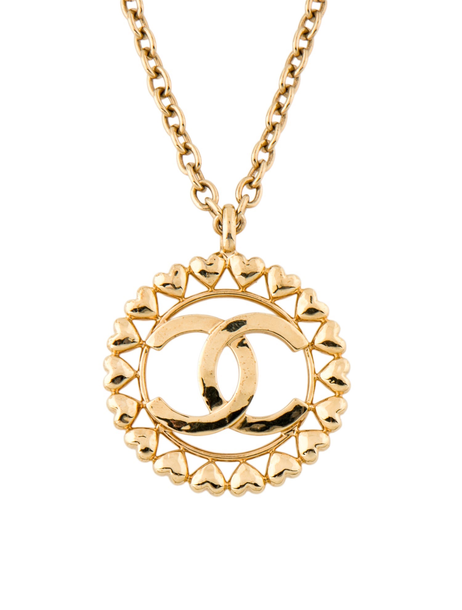 Chanel 2023 CC Heart Pendant Necklace