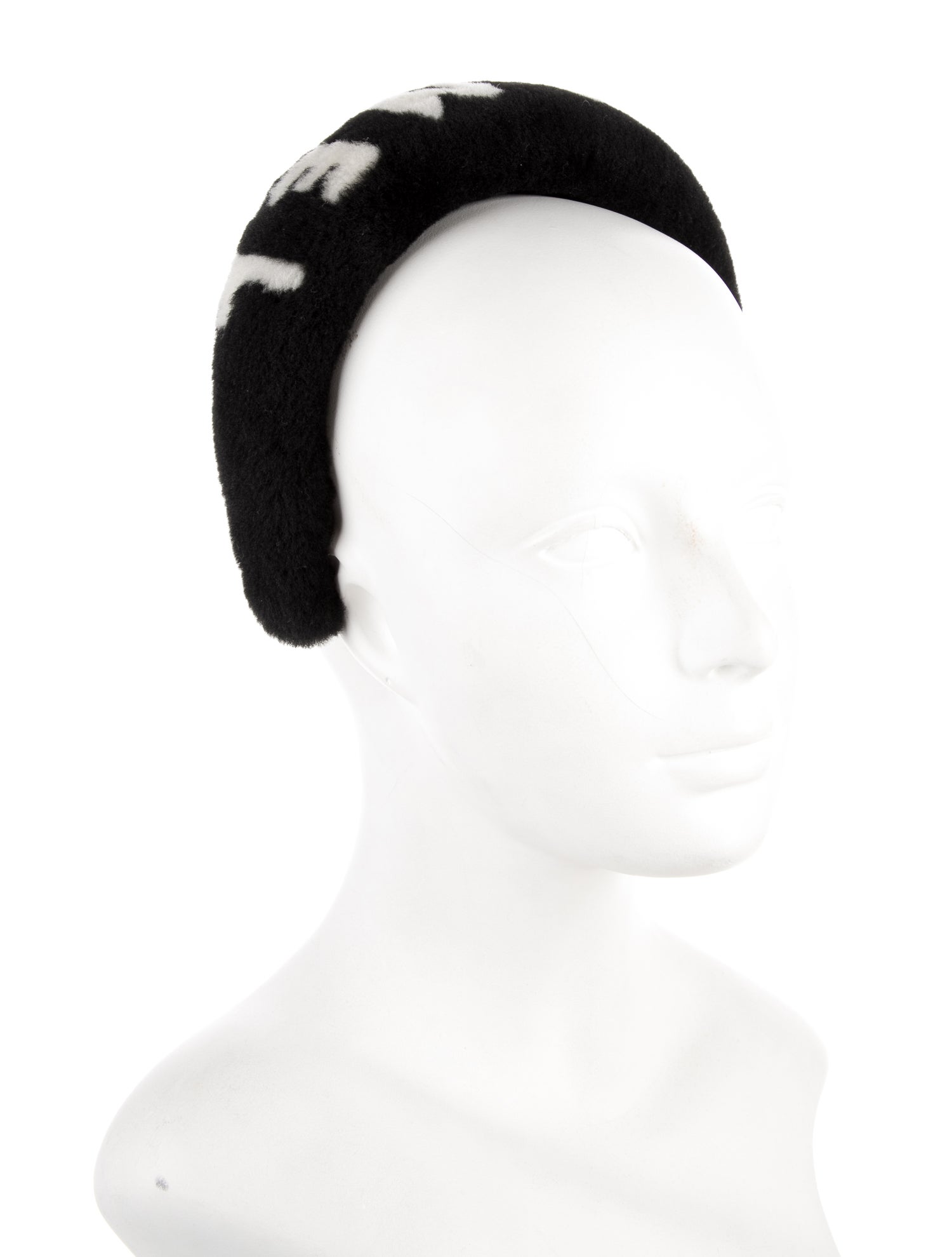 Chanel 2022 Shearling Logo Headband