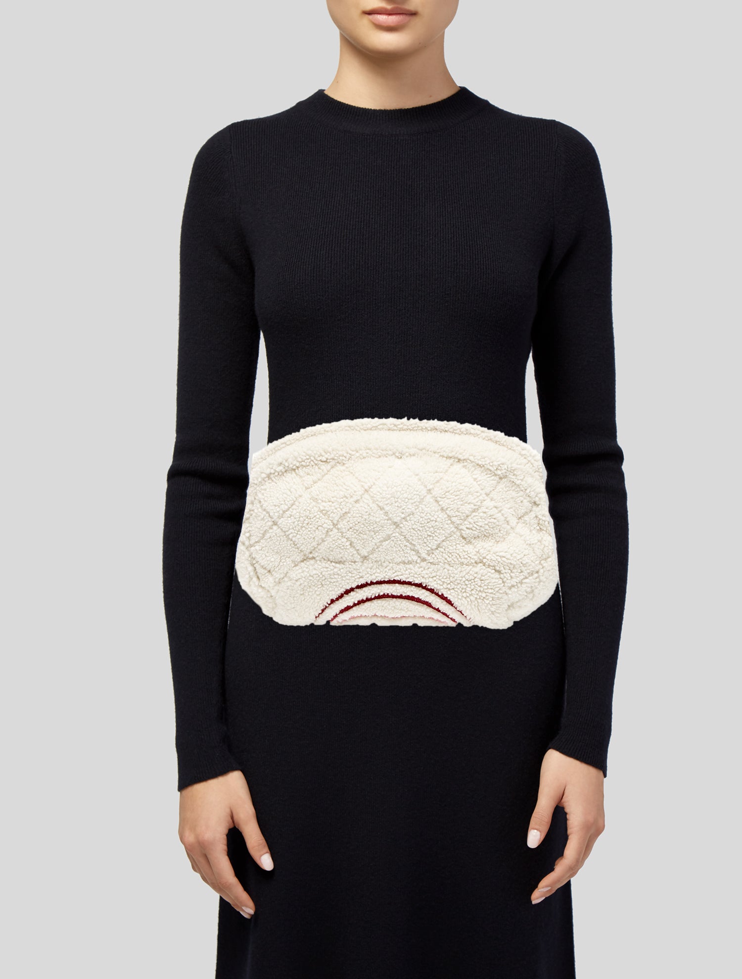 Chanel Coco Neige Shearling Waist Bag