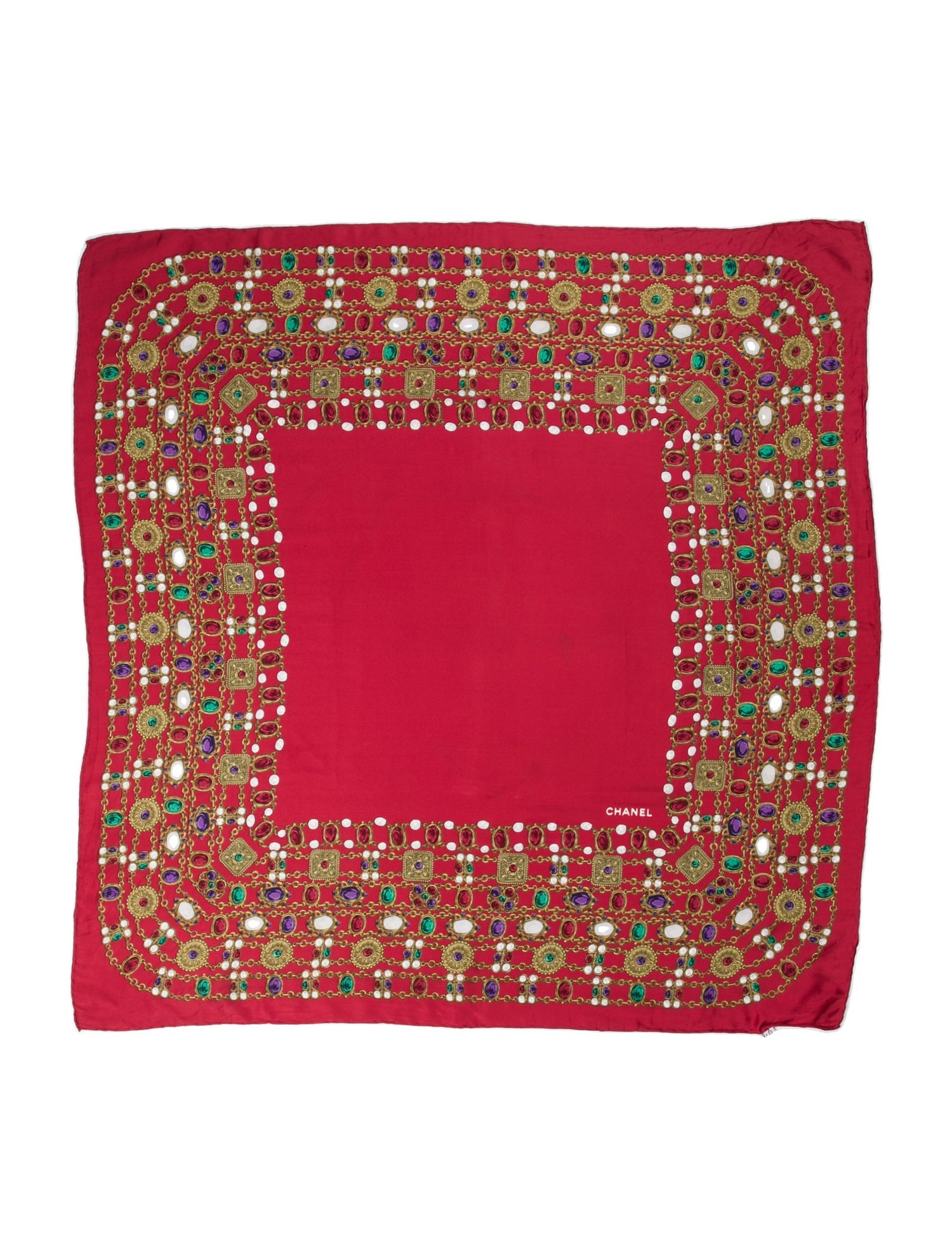 Chanel Silk Printed Scarf