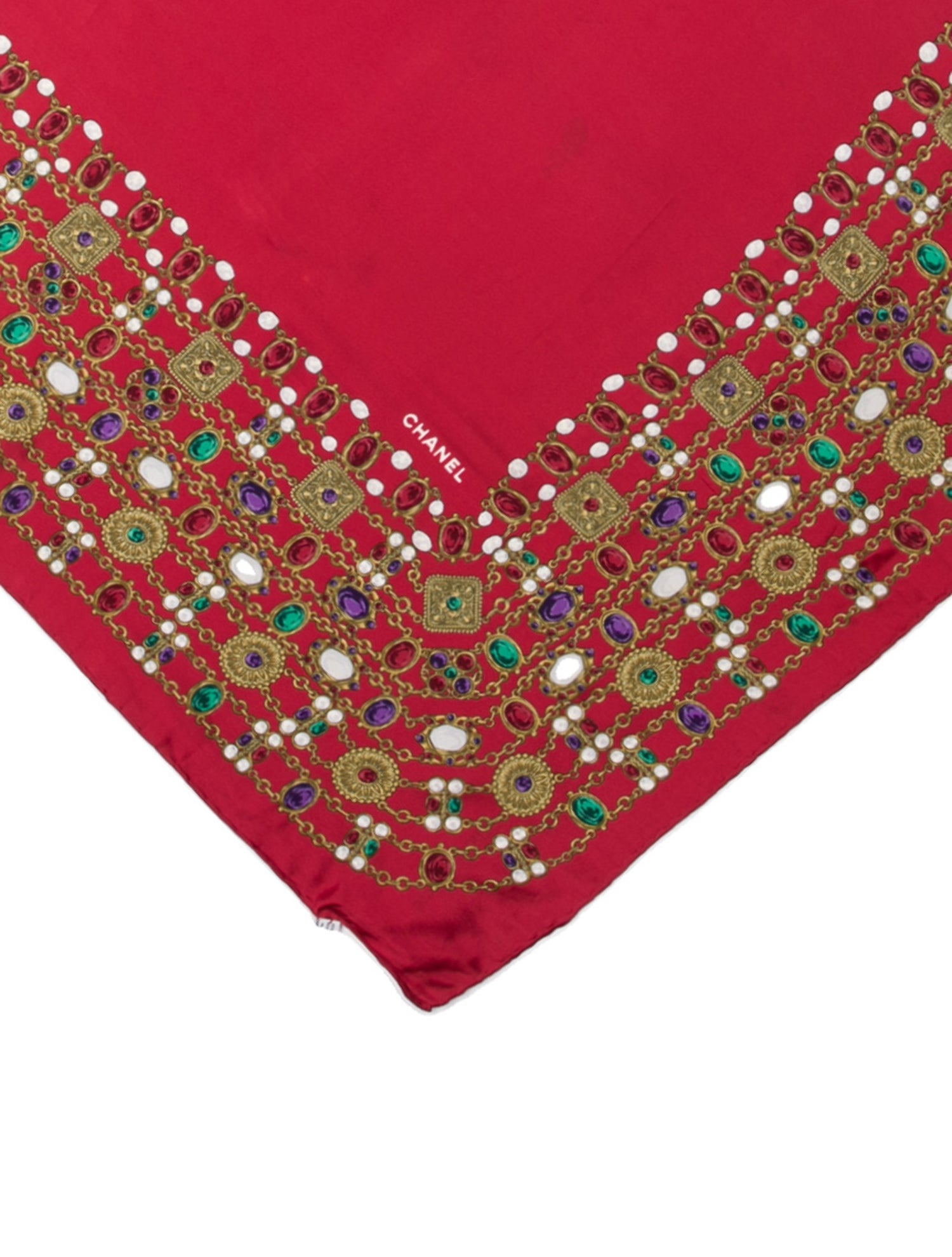 Chanel Silk Printed Scarf