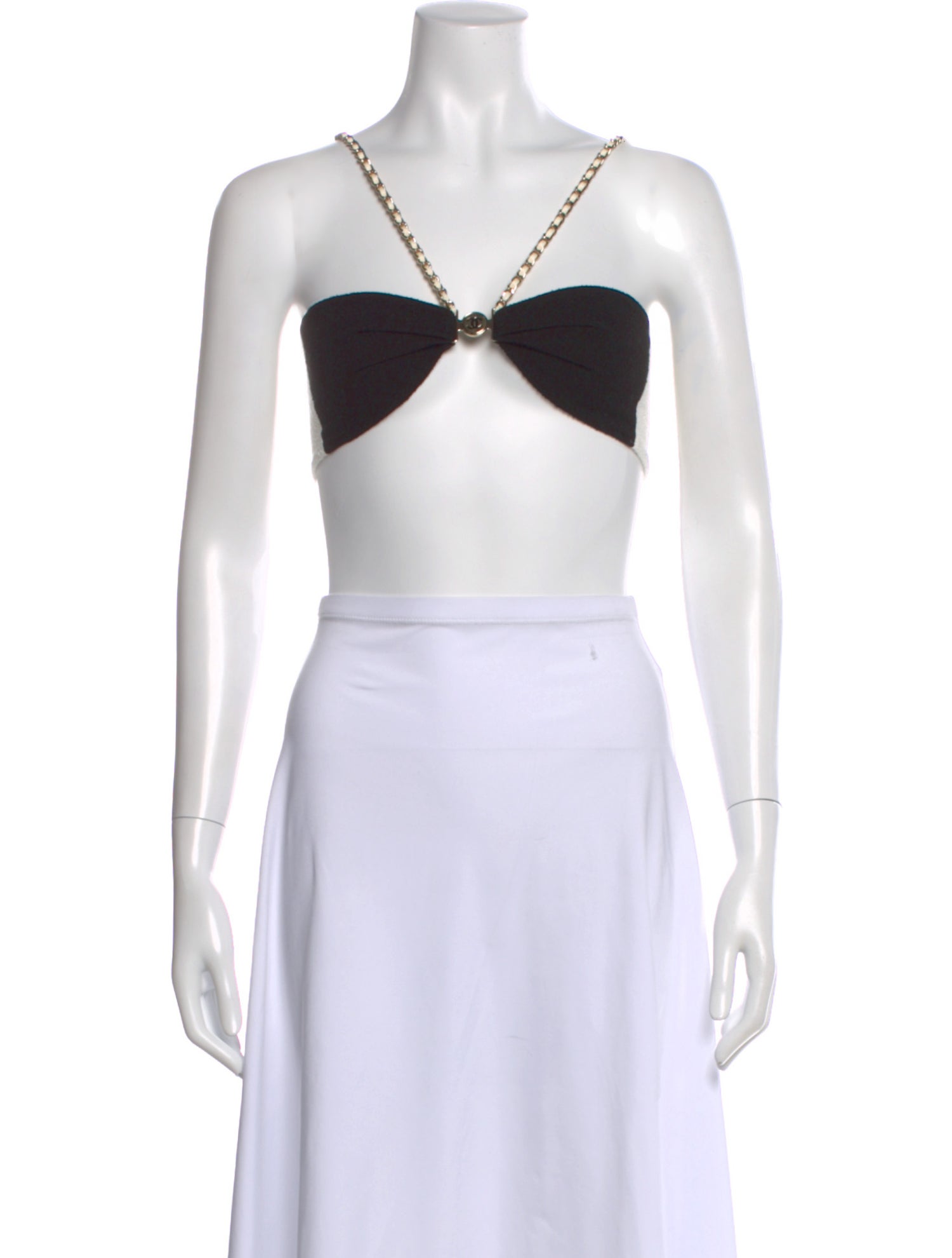 Chanel 2022 Strapless Crop Top