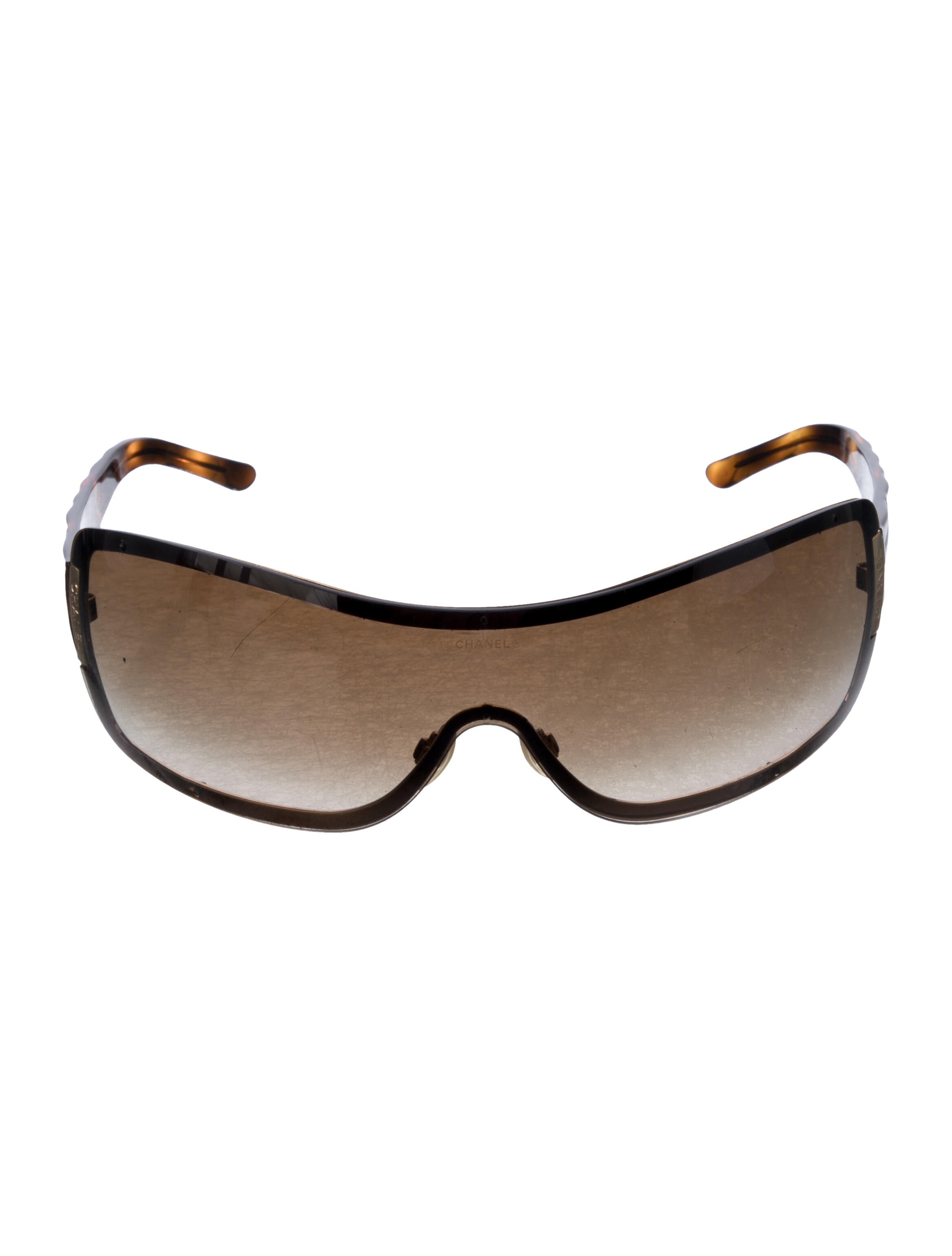 Chanel Interlocking CC Logo Shield Sunglasses