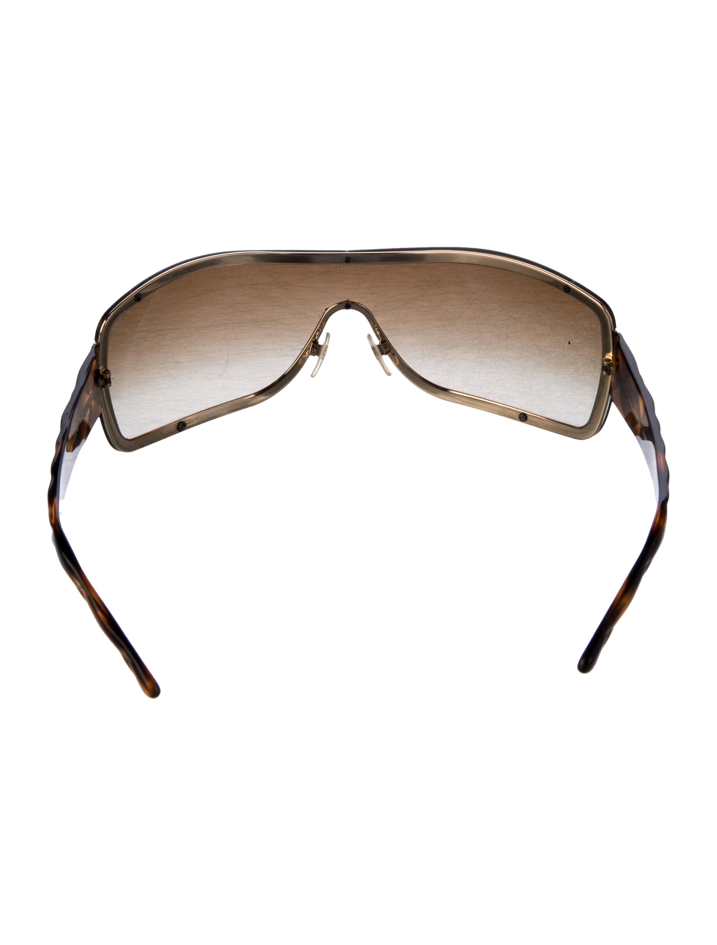 Chanel Interlocking CC Logo Shield Sunglasses