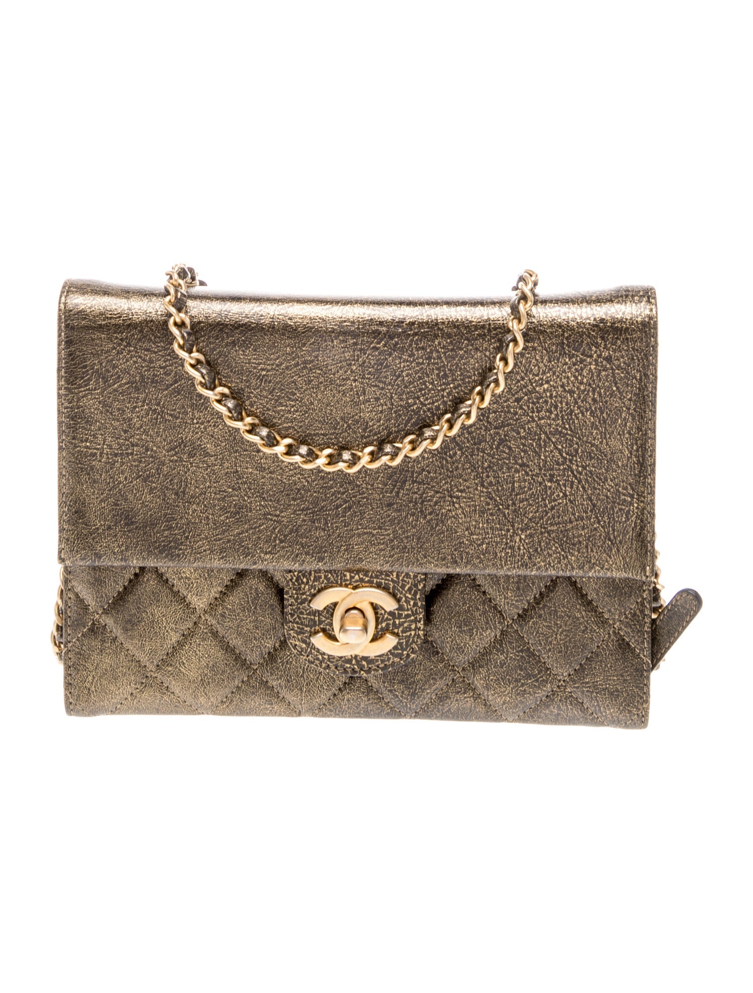 Chanel Zip Away Chain Clutch