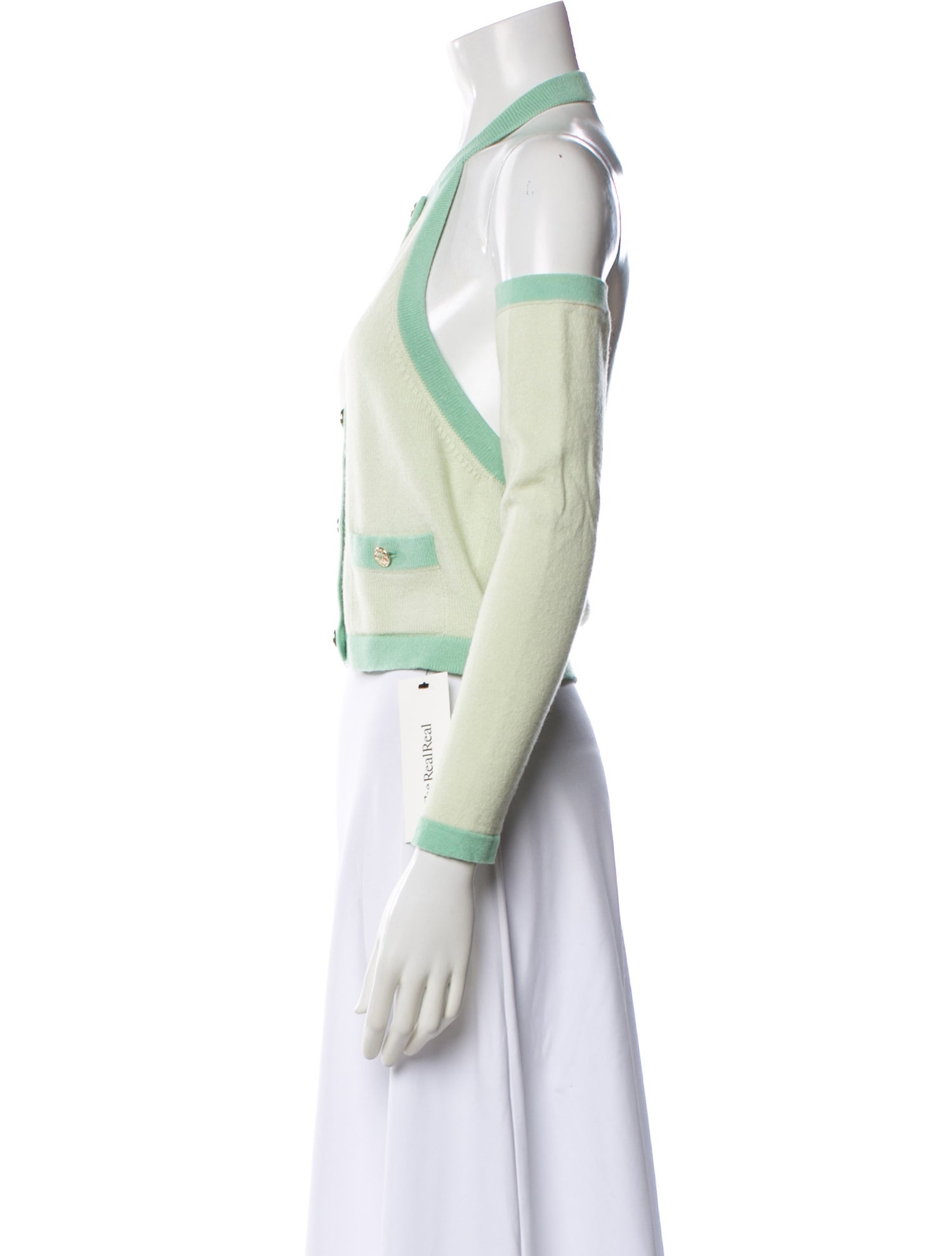 Chanel 2023 Cashmere Button-Up Top