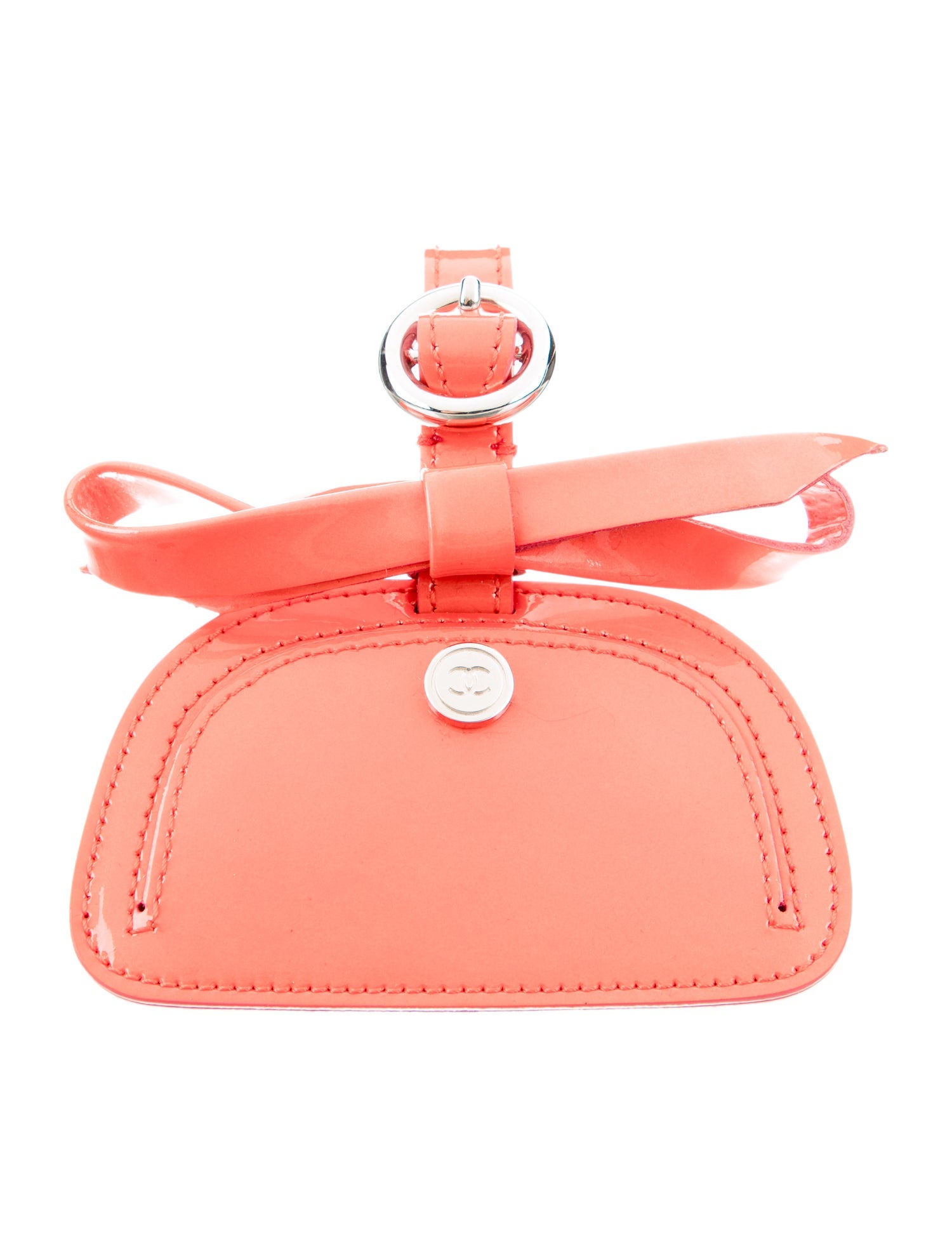 Chanel Patent CC Luggage Tag