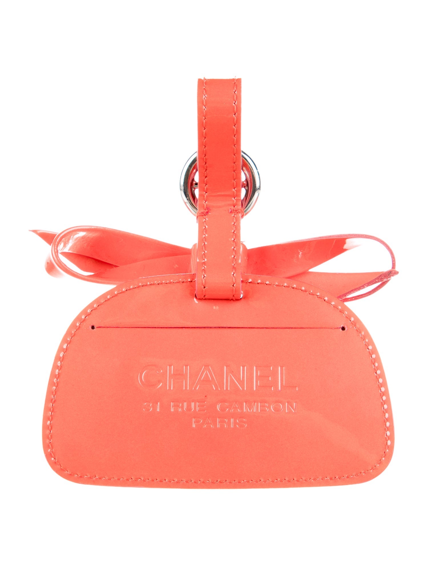 Chanel Patent CC Luggage Tag