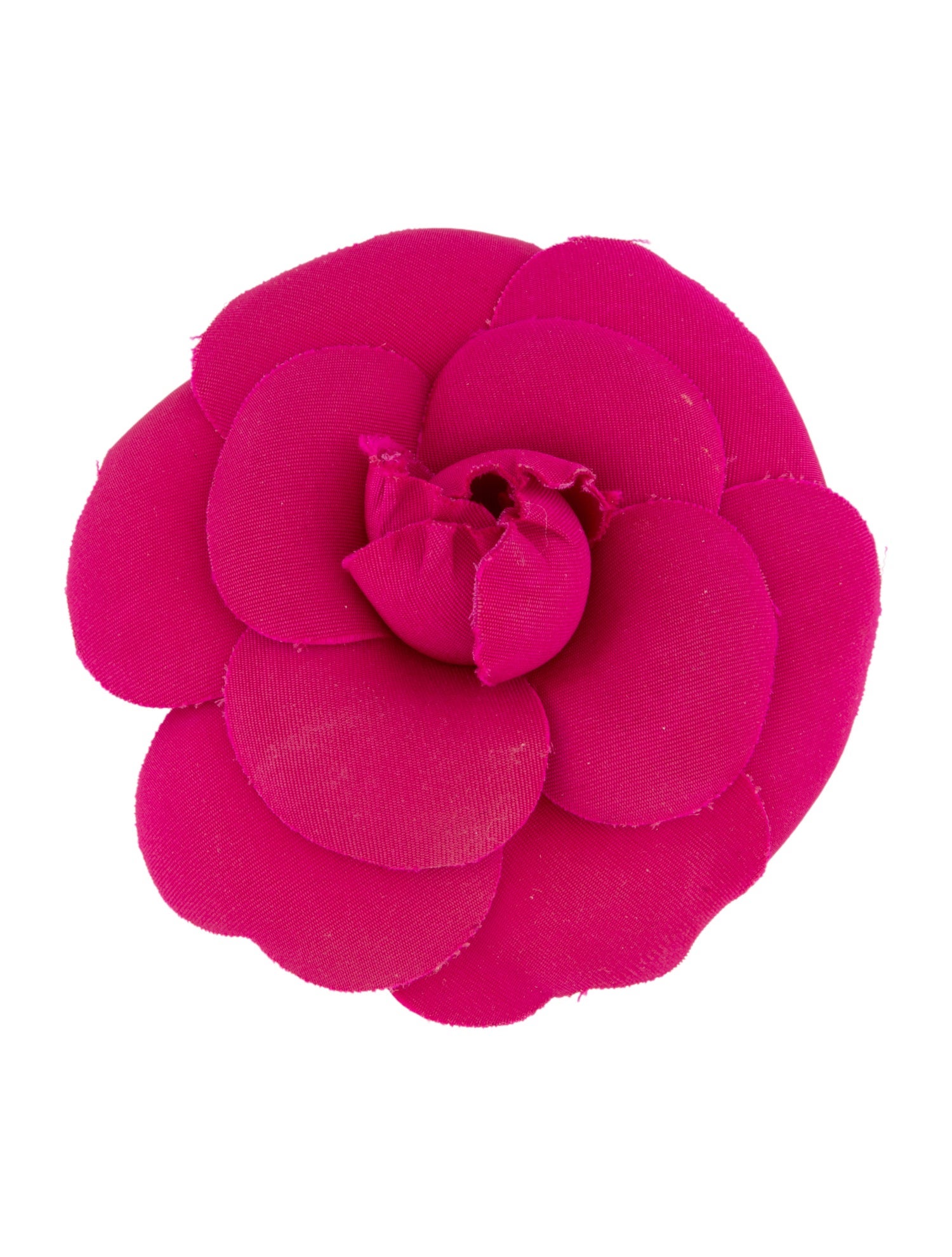 Chanel Vintage Fabric Camellia Flower Brooch