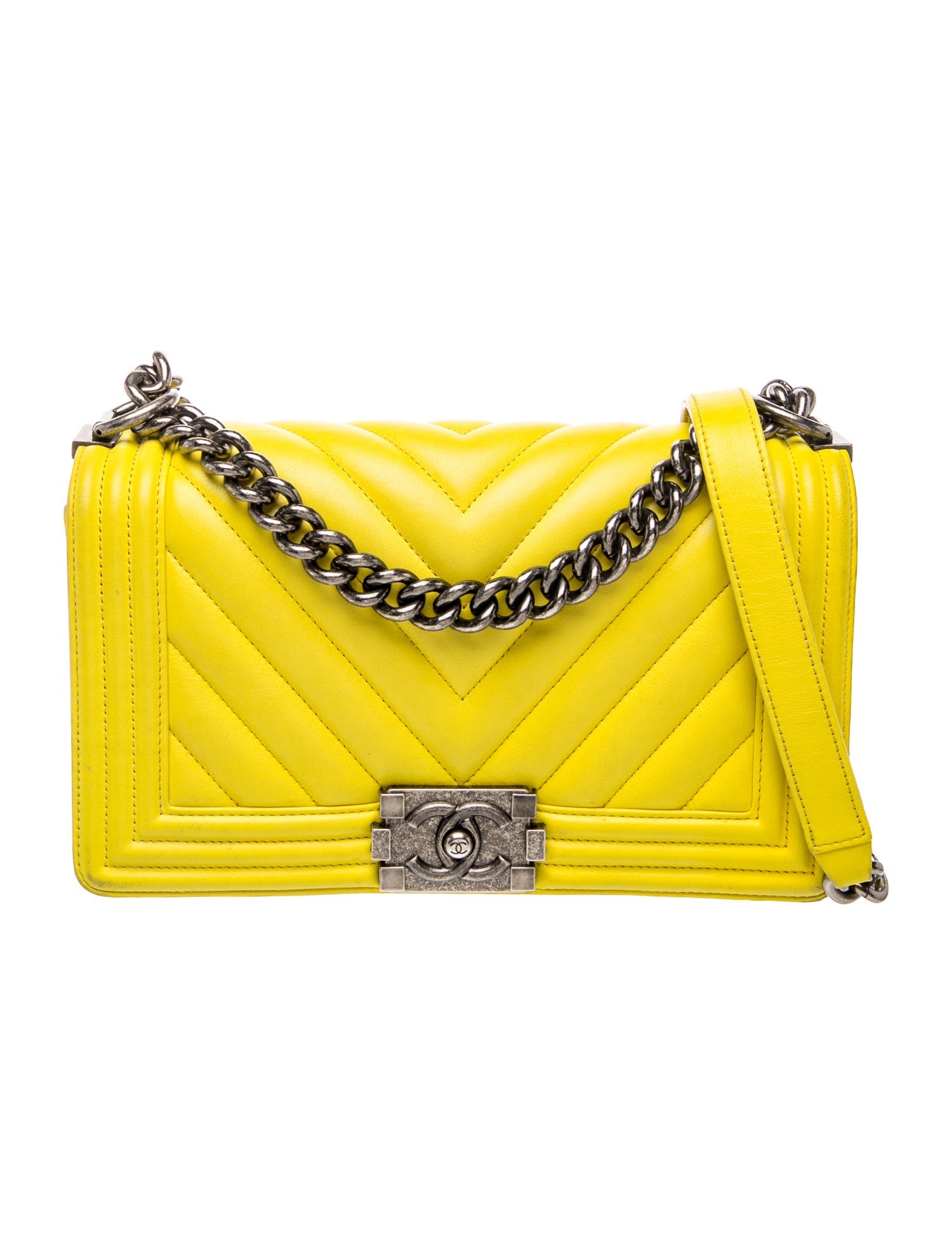 Chanel Chevron Medium Boy Bag