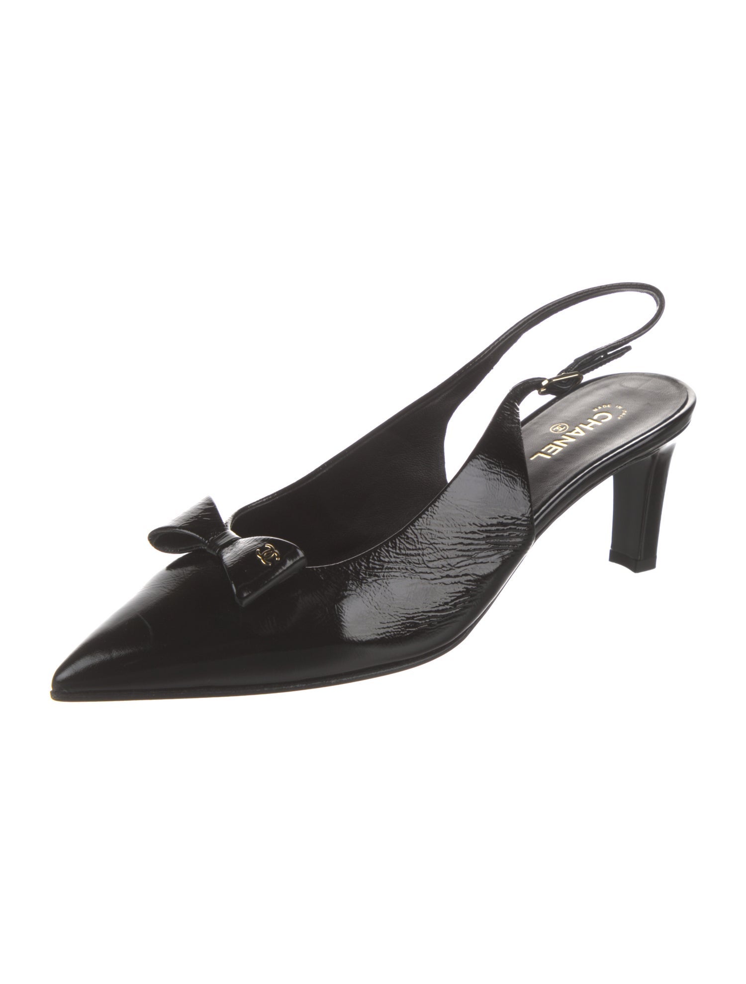 Chanel 2025 Interlocking CC Logo Slingback Pumps