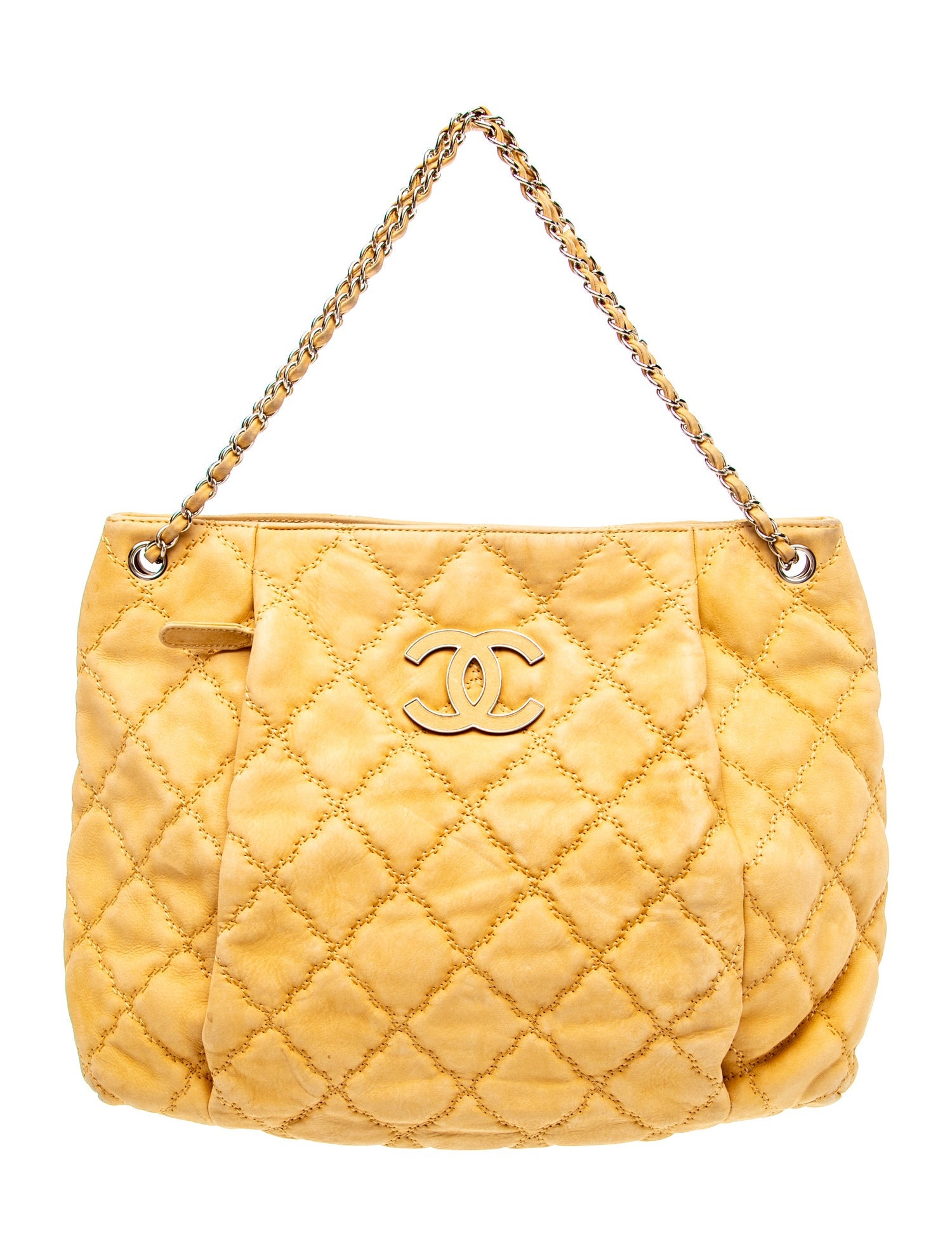 Chanel Large Double Stitch Hamptons Shopping Tote
