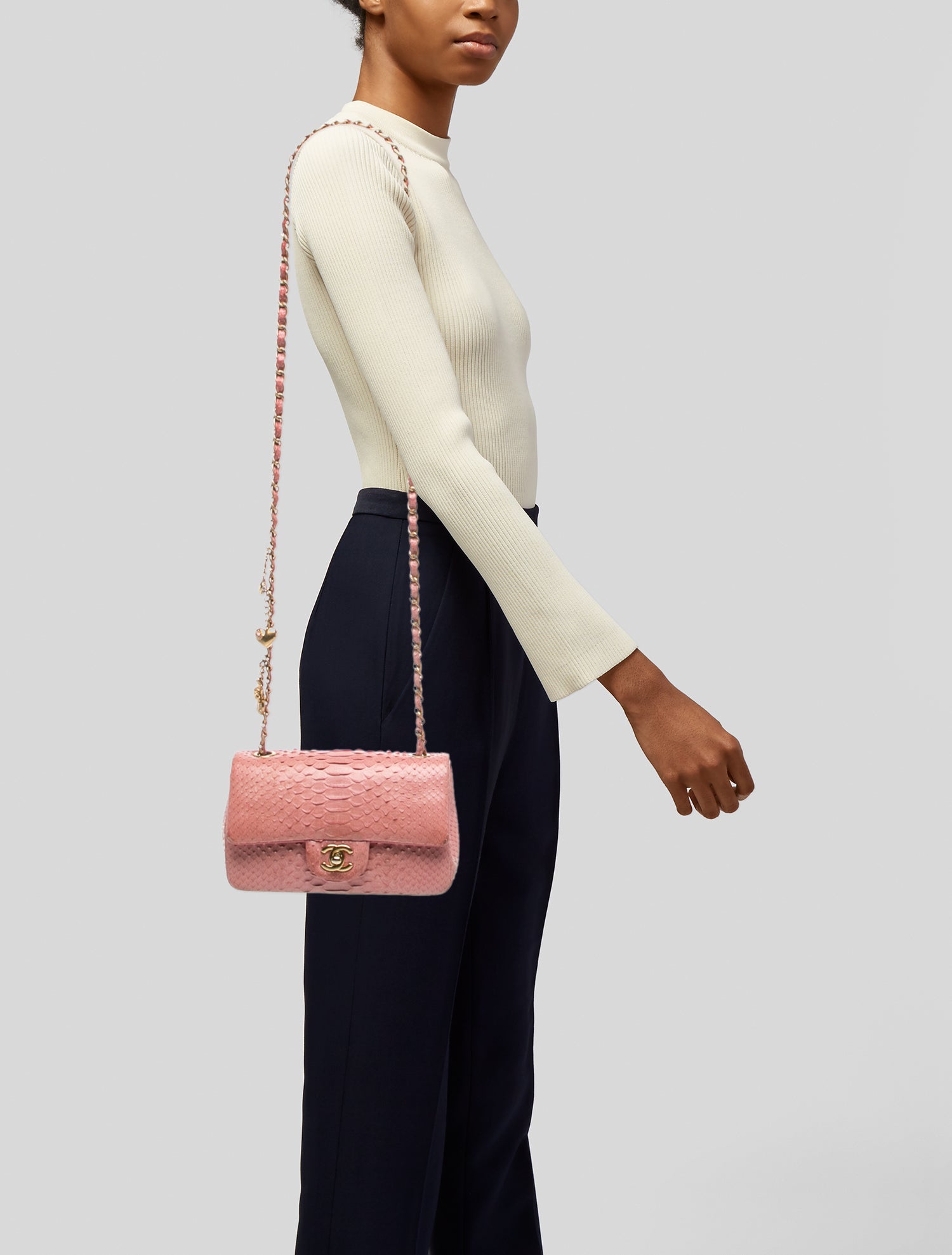 Chanel Rectangular Mini 'Valentine Charms' Single Flap Bag