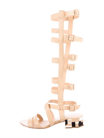 Chanel Knee-High Gladiator Sandals