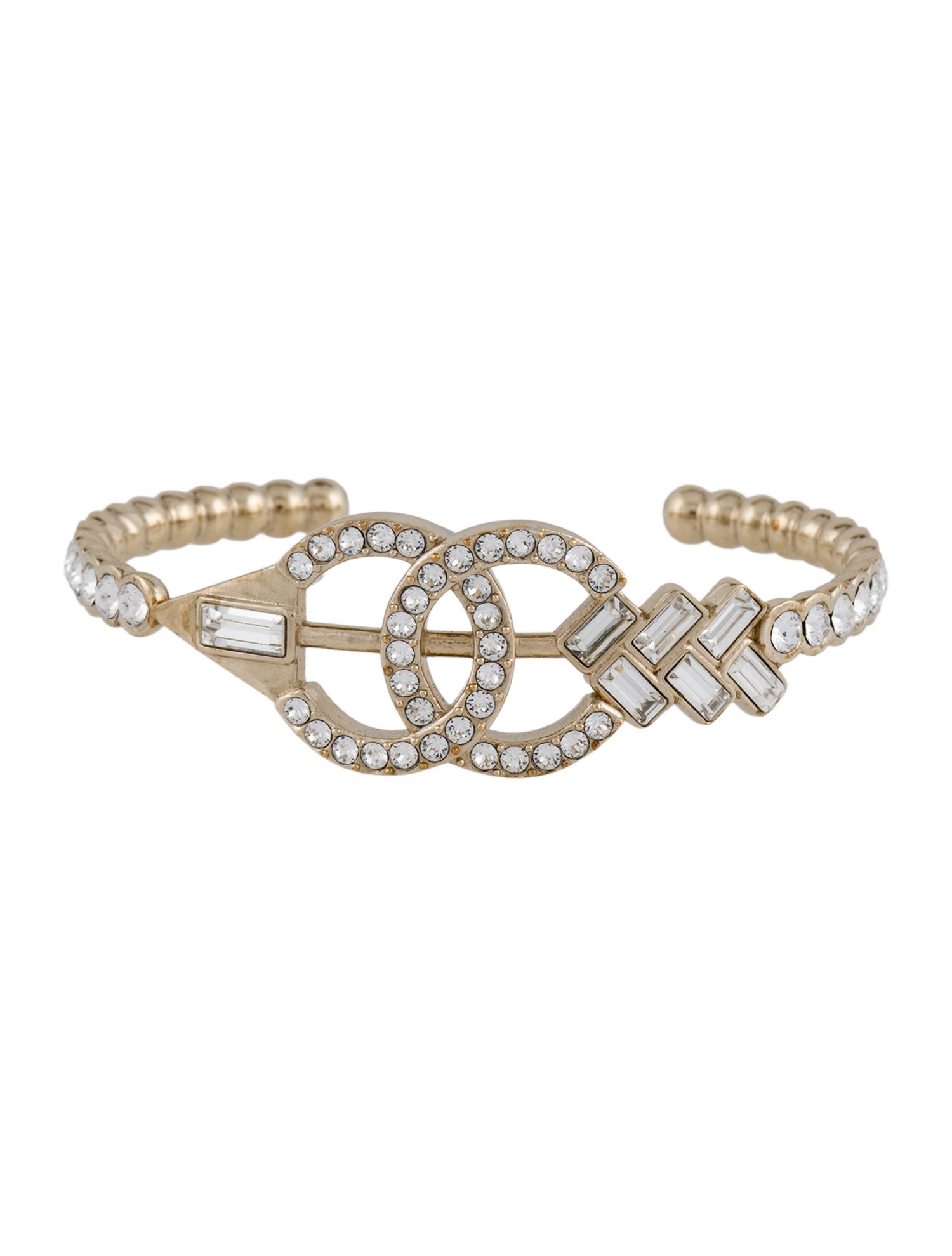 Chanel Strass CC Cuff Bracelet