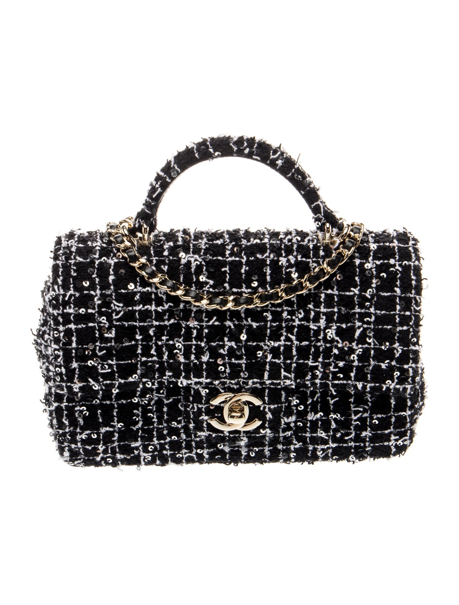 Chanel 2024 Classic Tweed Rectangular Mini Top Handle Bag