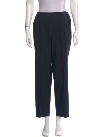 Pre-owned Chanel 2000 Straight Leg Pants In Blue