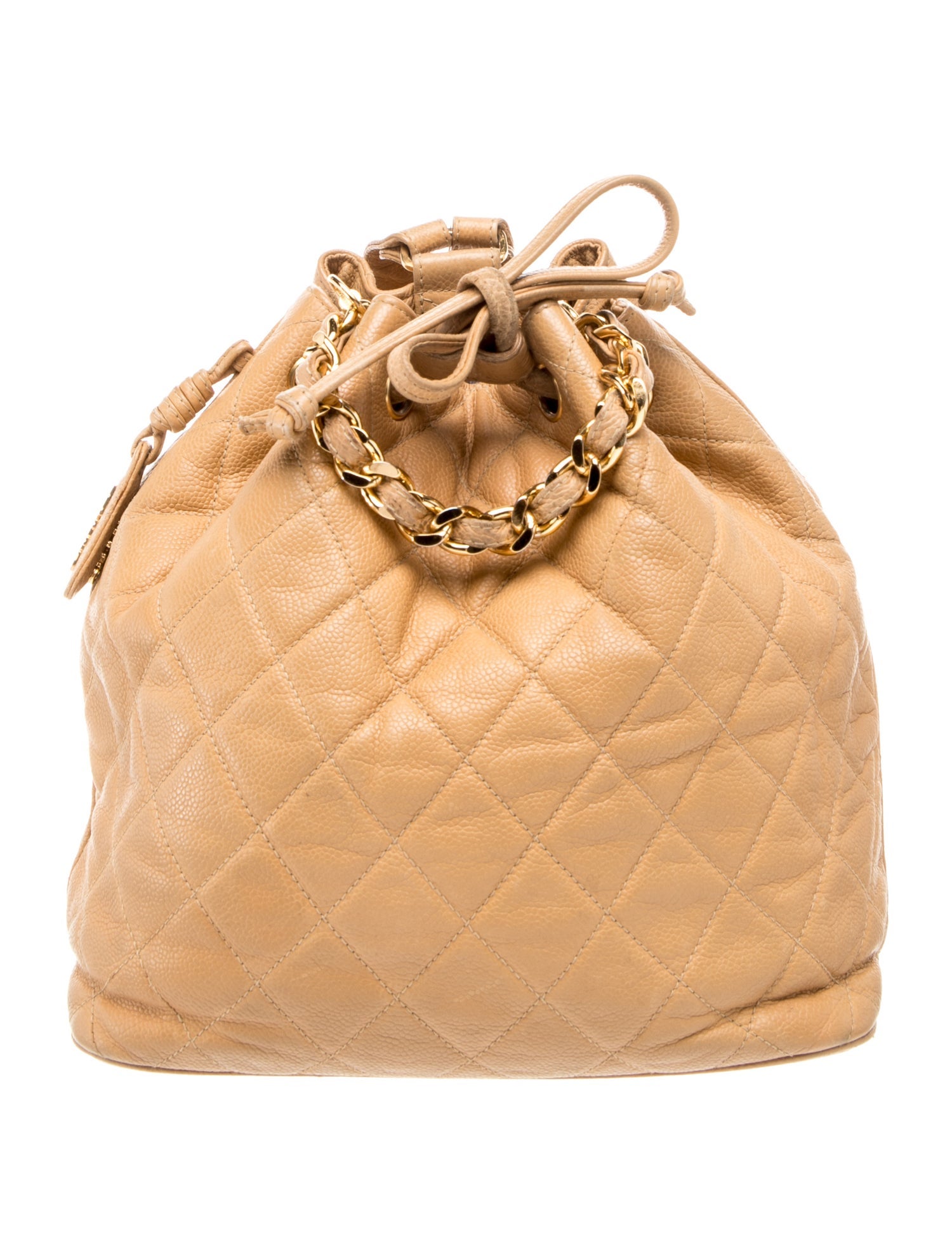 Chanel Quilted Drawstring Backpack