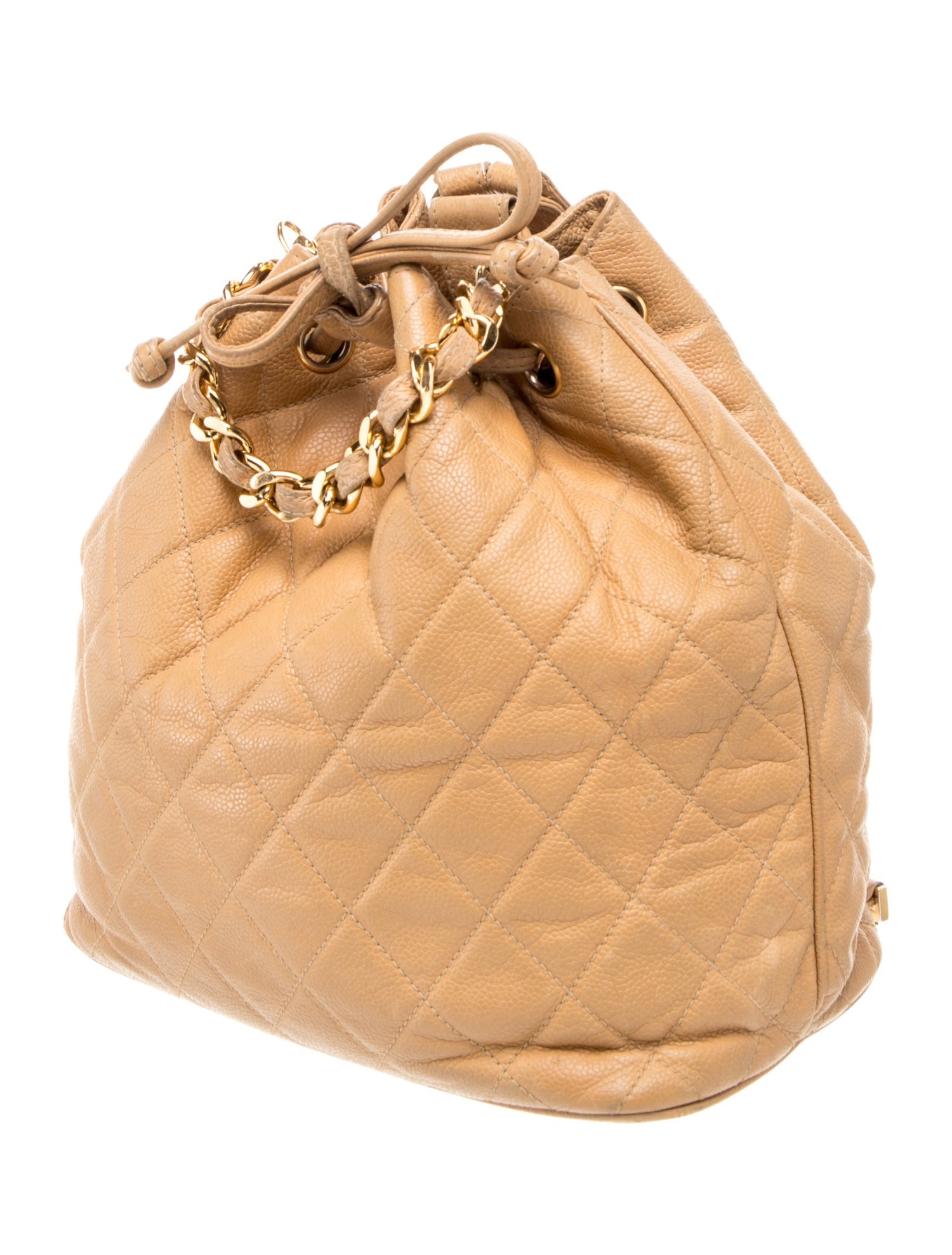 Chanel Quilted Drawstring Backpack