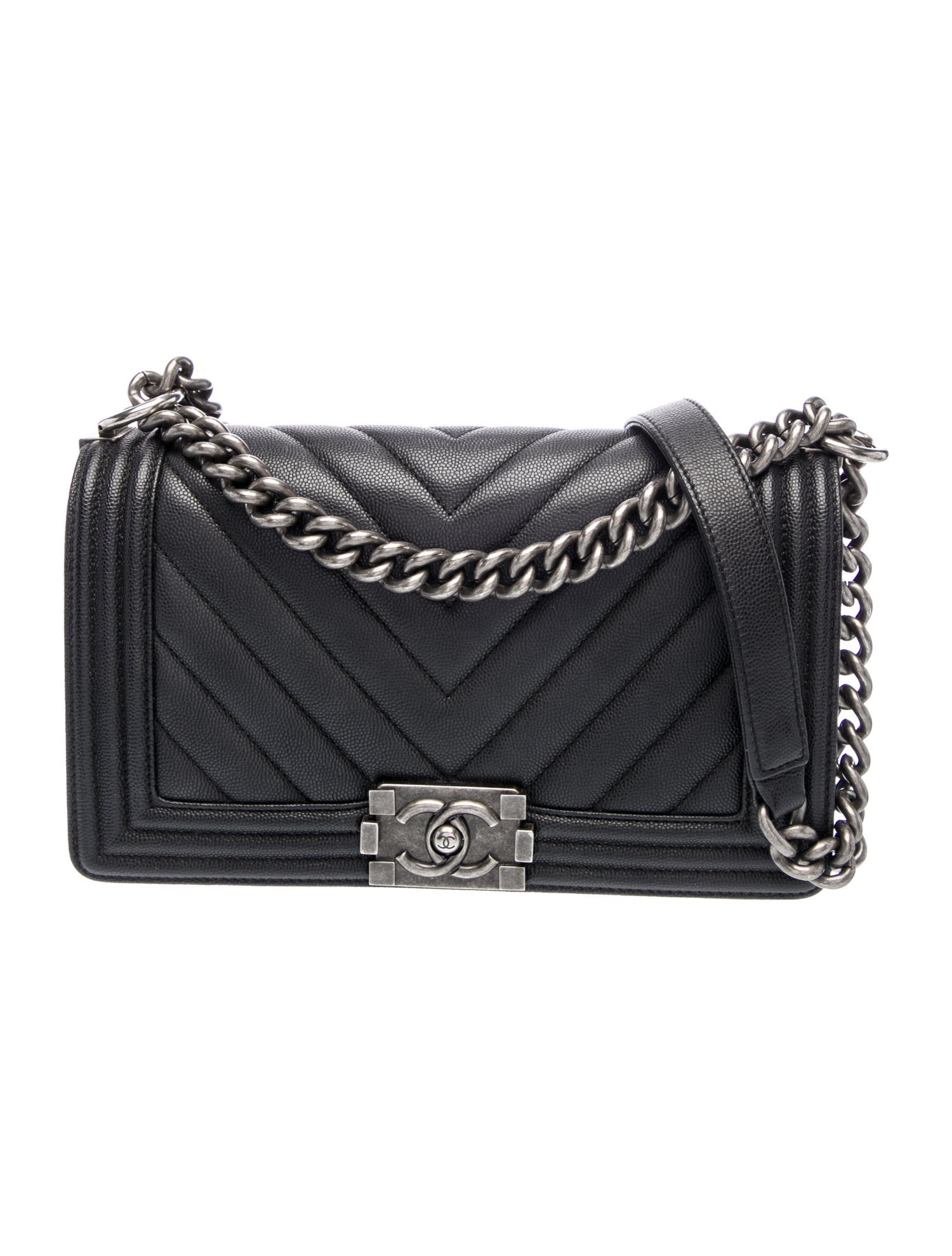 Chanel Medium Chevron Boy Bag