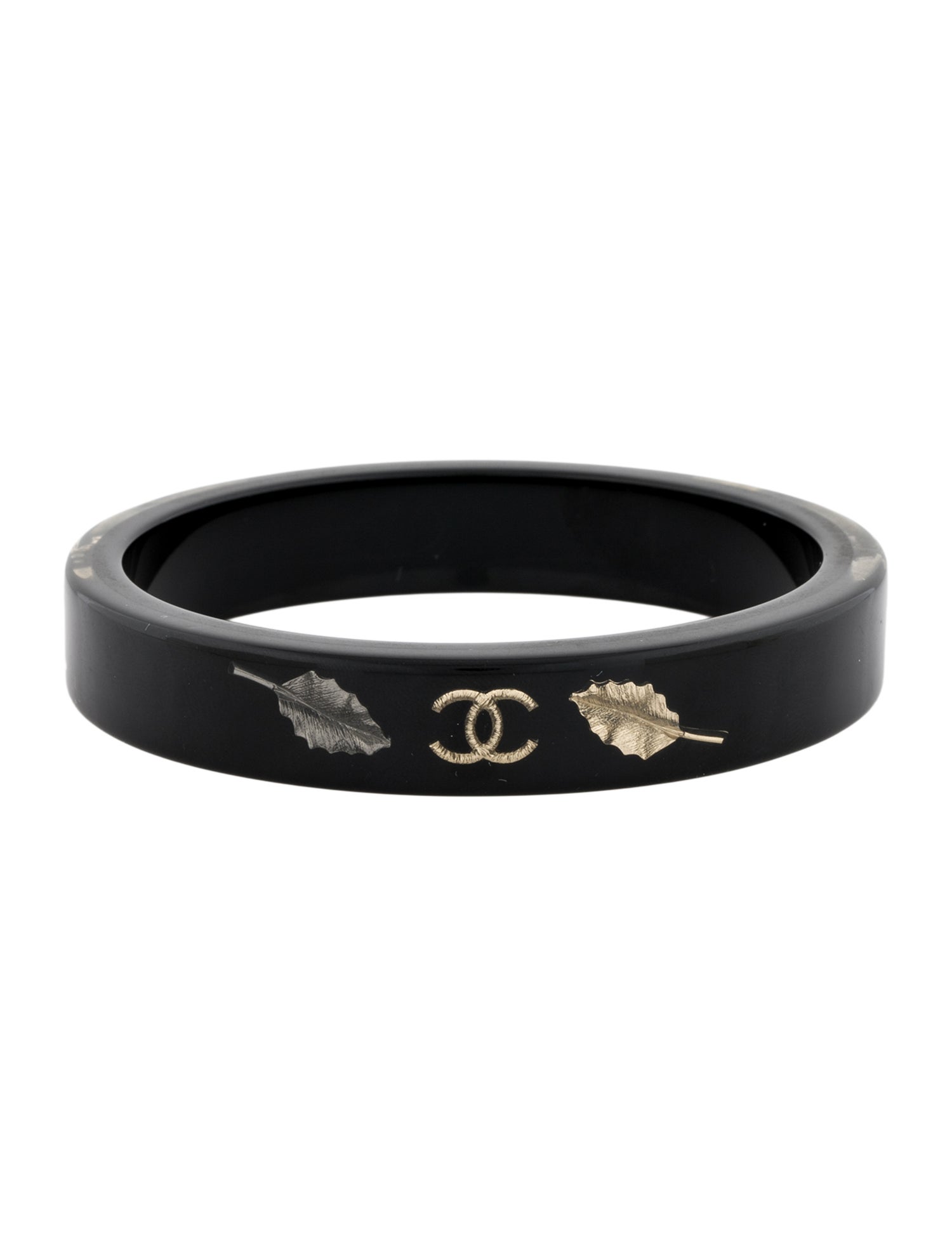 Chanel Resin CC Leaf Bangle