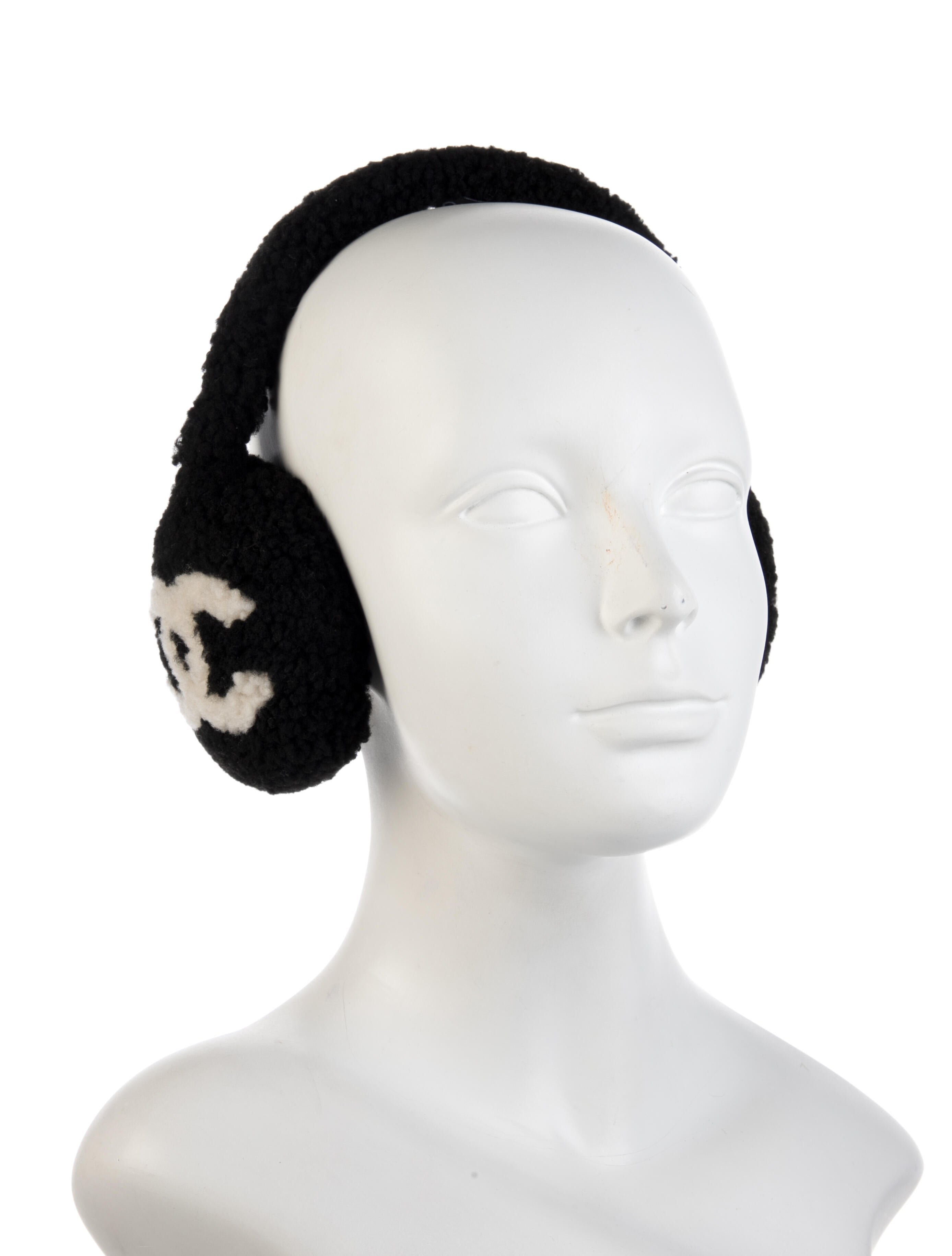Chanel Shearling CC Earmuffs
