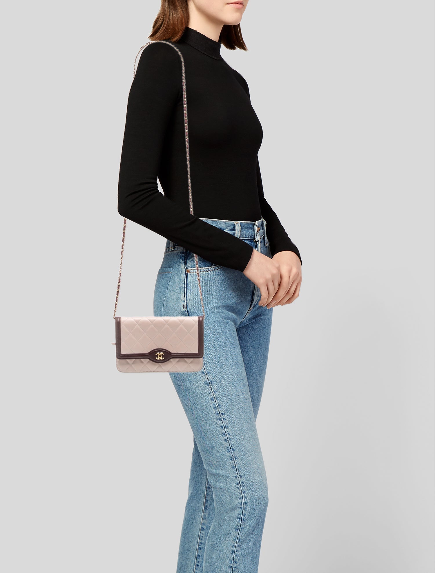 Chanel Quilted Lambskin Wallet with Chain