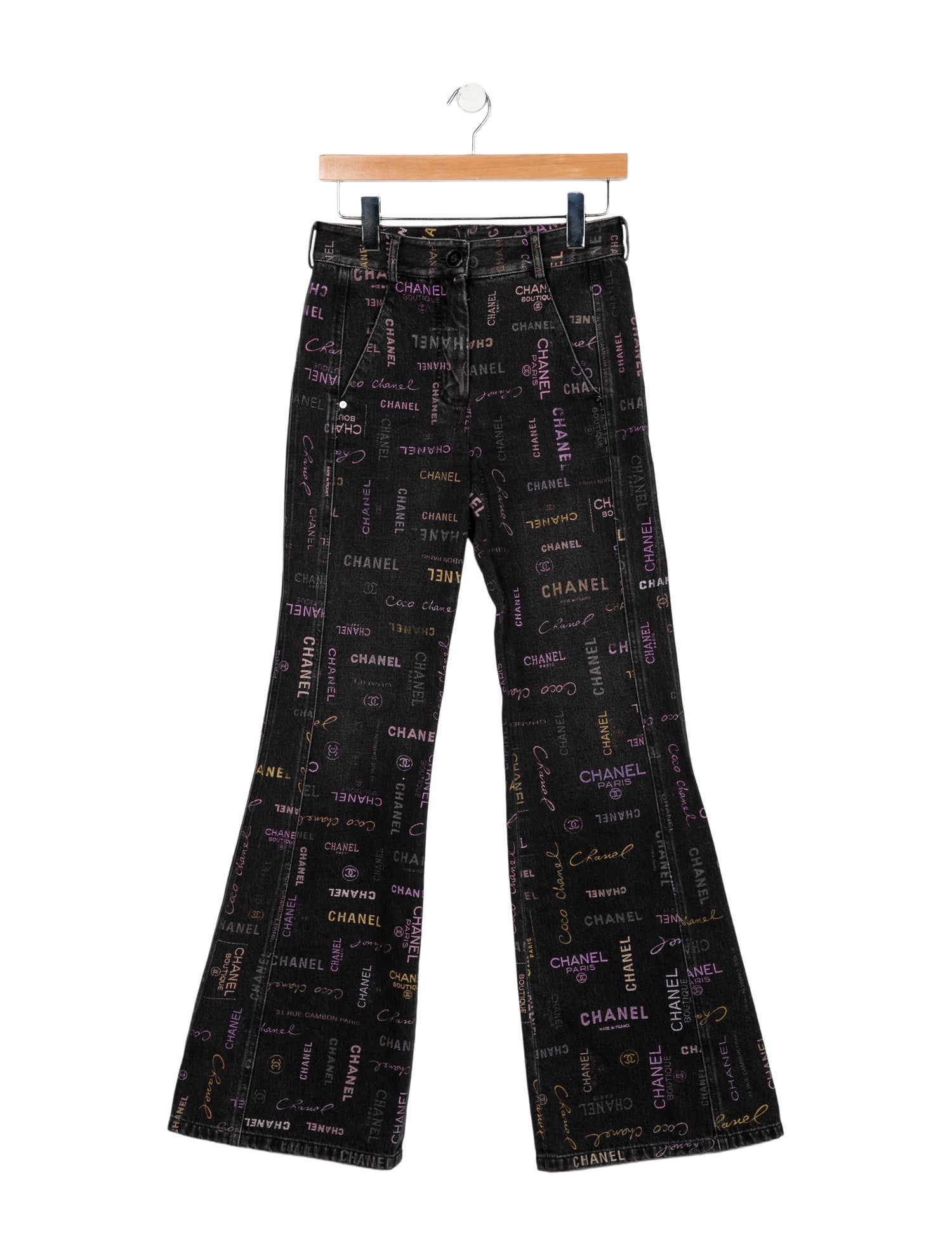 Chanel 2022 Wide Leg Jeans