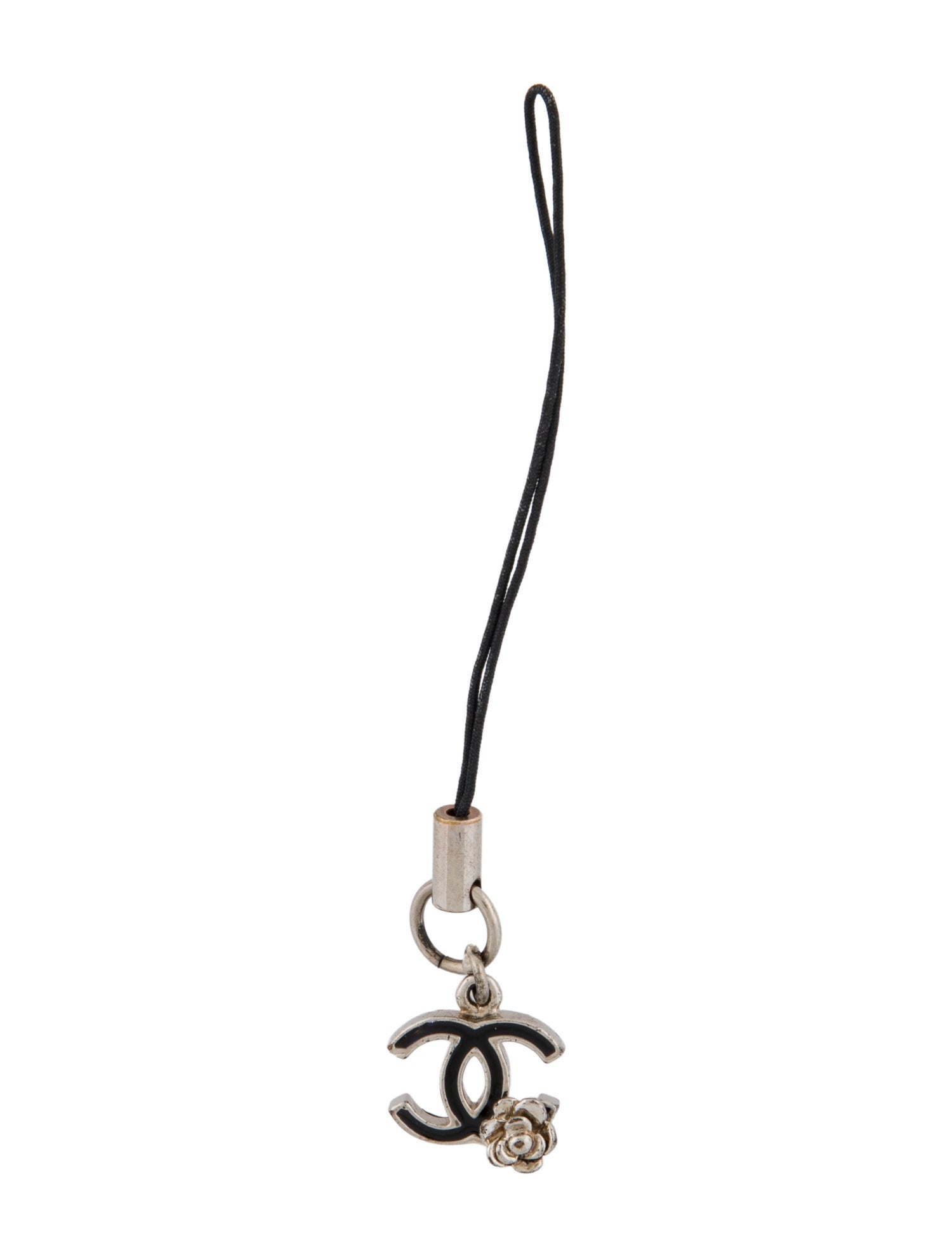 Chanel Camellia CC Keychain