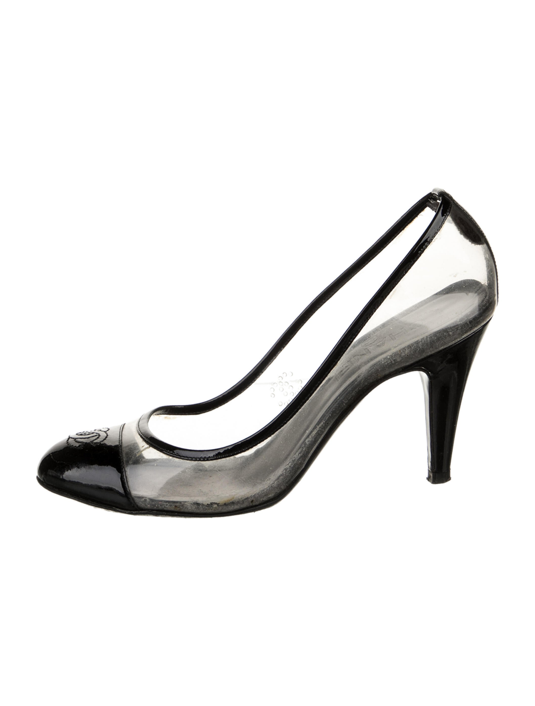 Chanel Interlocking CC Logo PVC Pumps