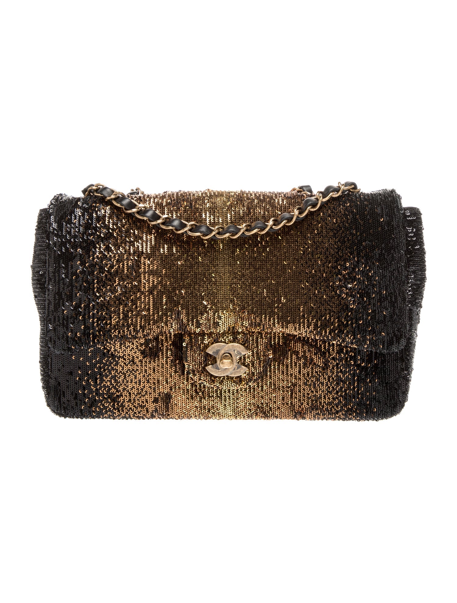 Chanel Medium Ombré Sequin Single Flap Bag