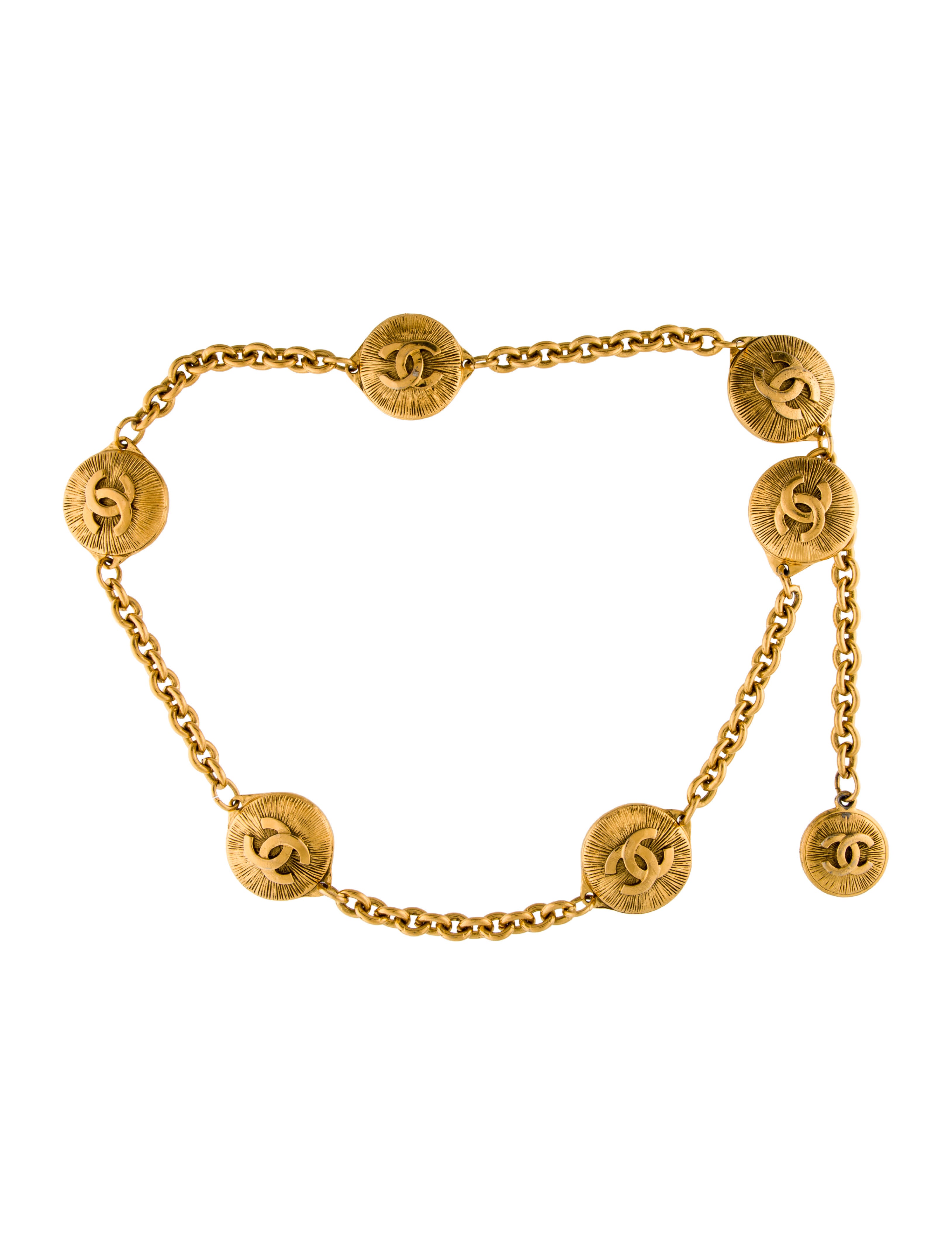 Chanel Vintage Interlocking CC Logo Waist Belt