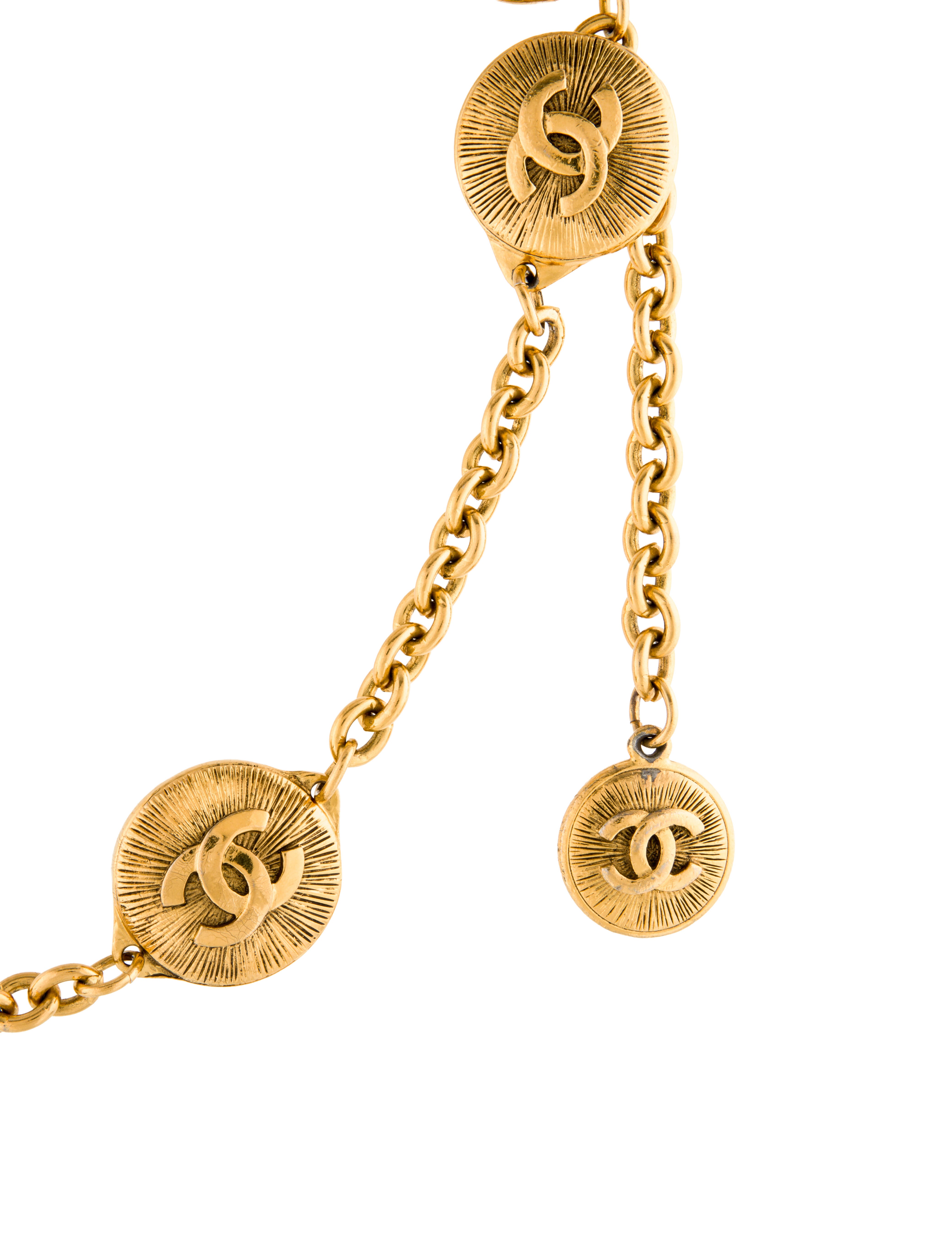 Chanel Vintage Interlocking CC Logo Waist Belt