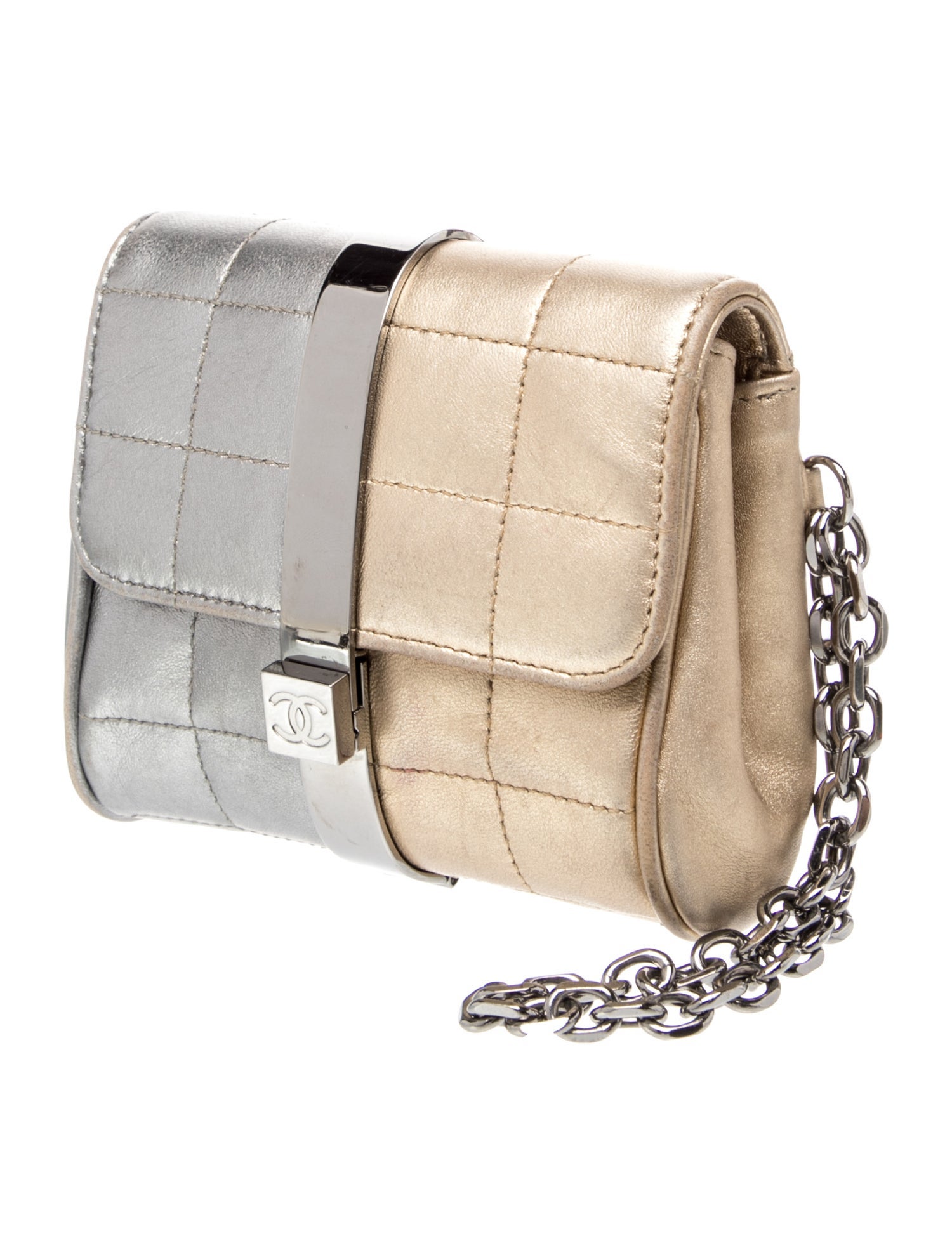 Chanel Mini Square Quilt Wristlet